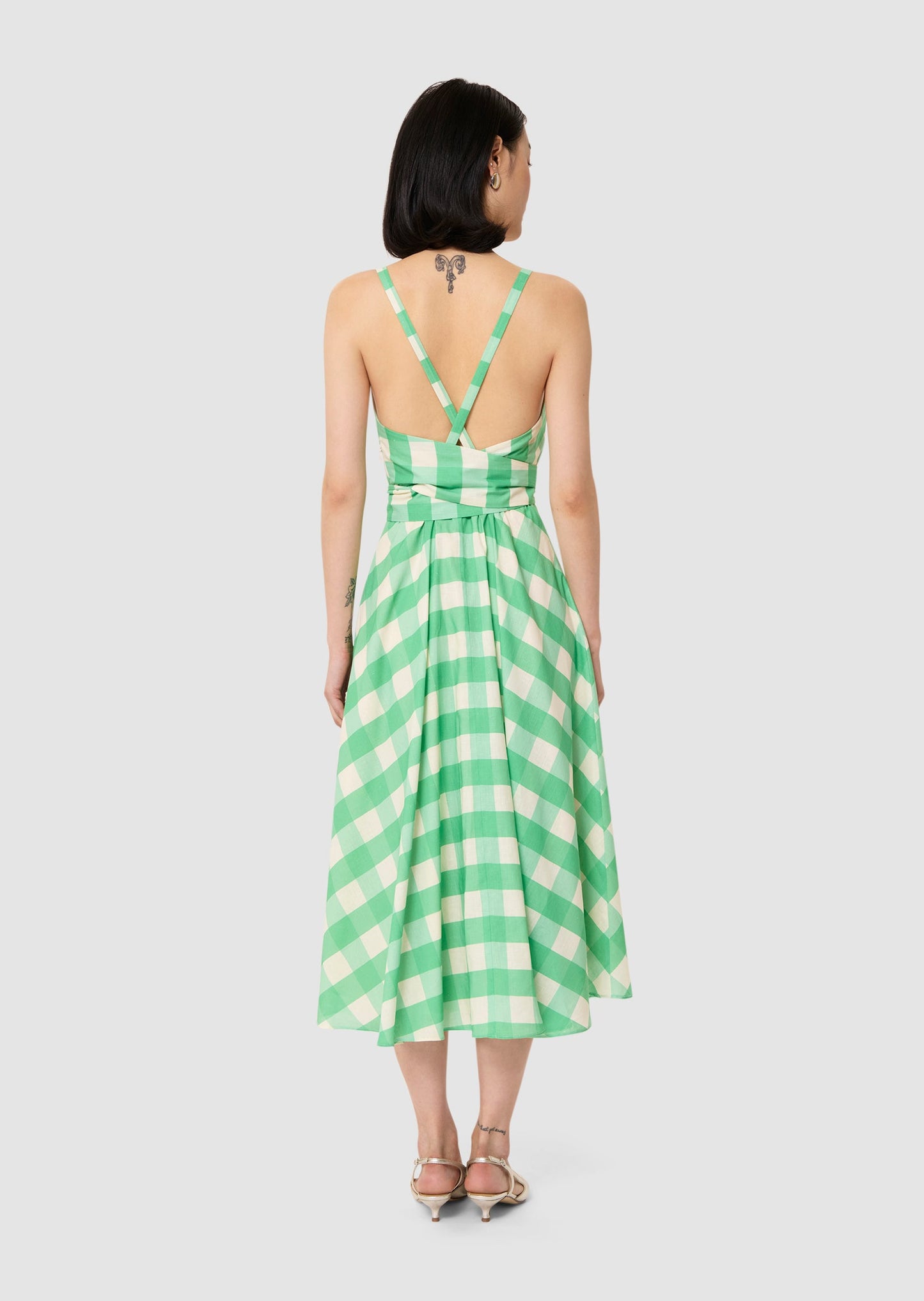 Ryveline green gingham dress