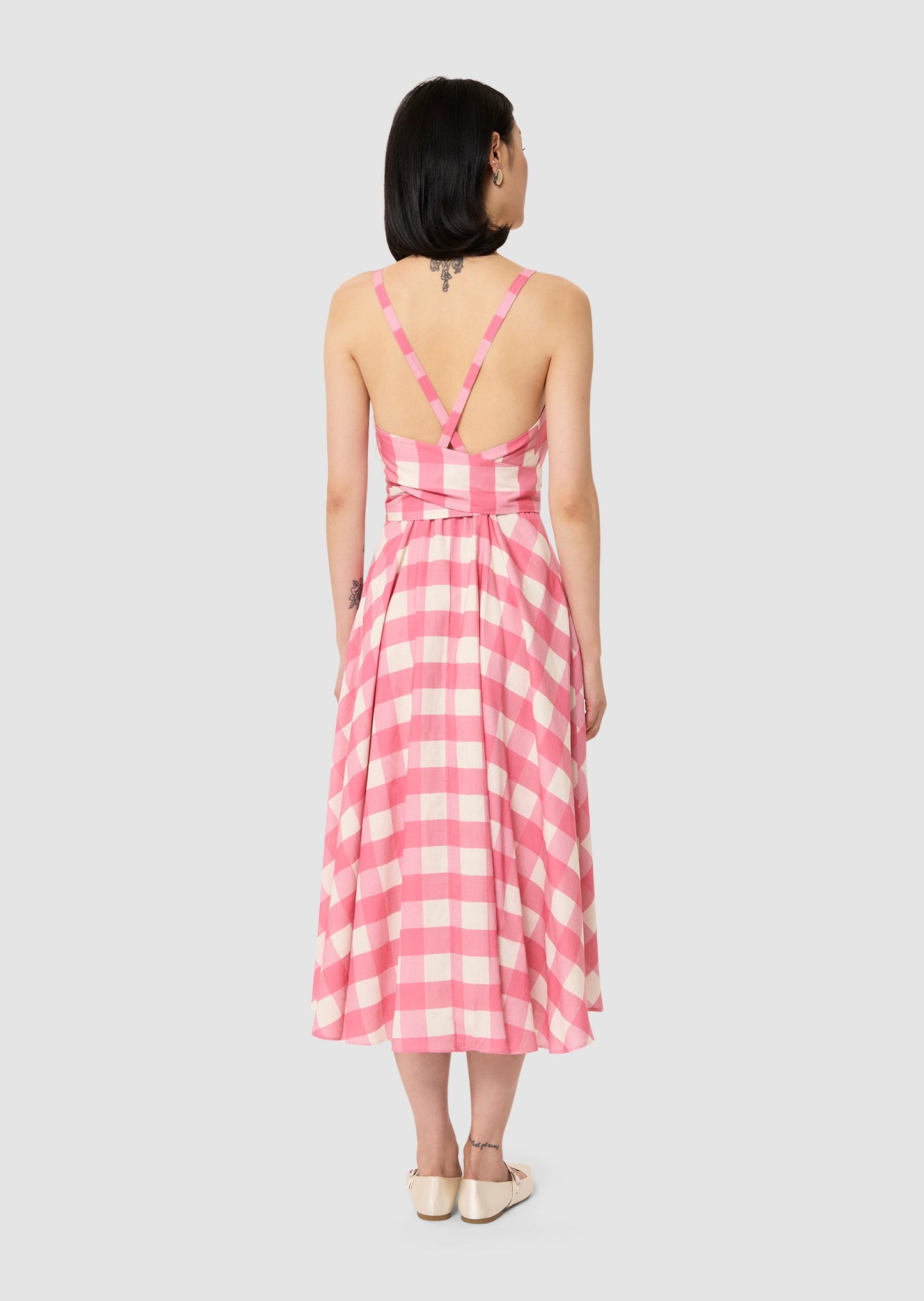 Ryveline pink gingham dress
