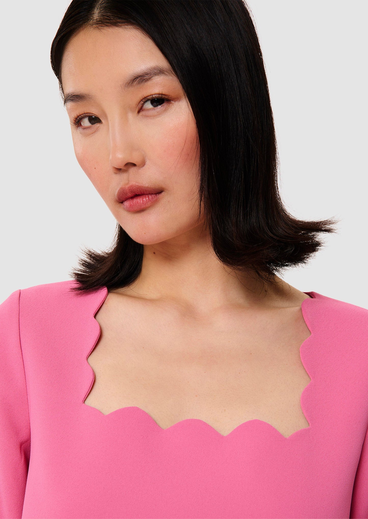 Rossie pink crepe dress