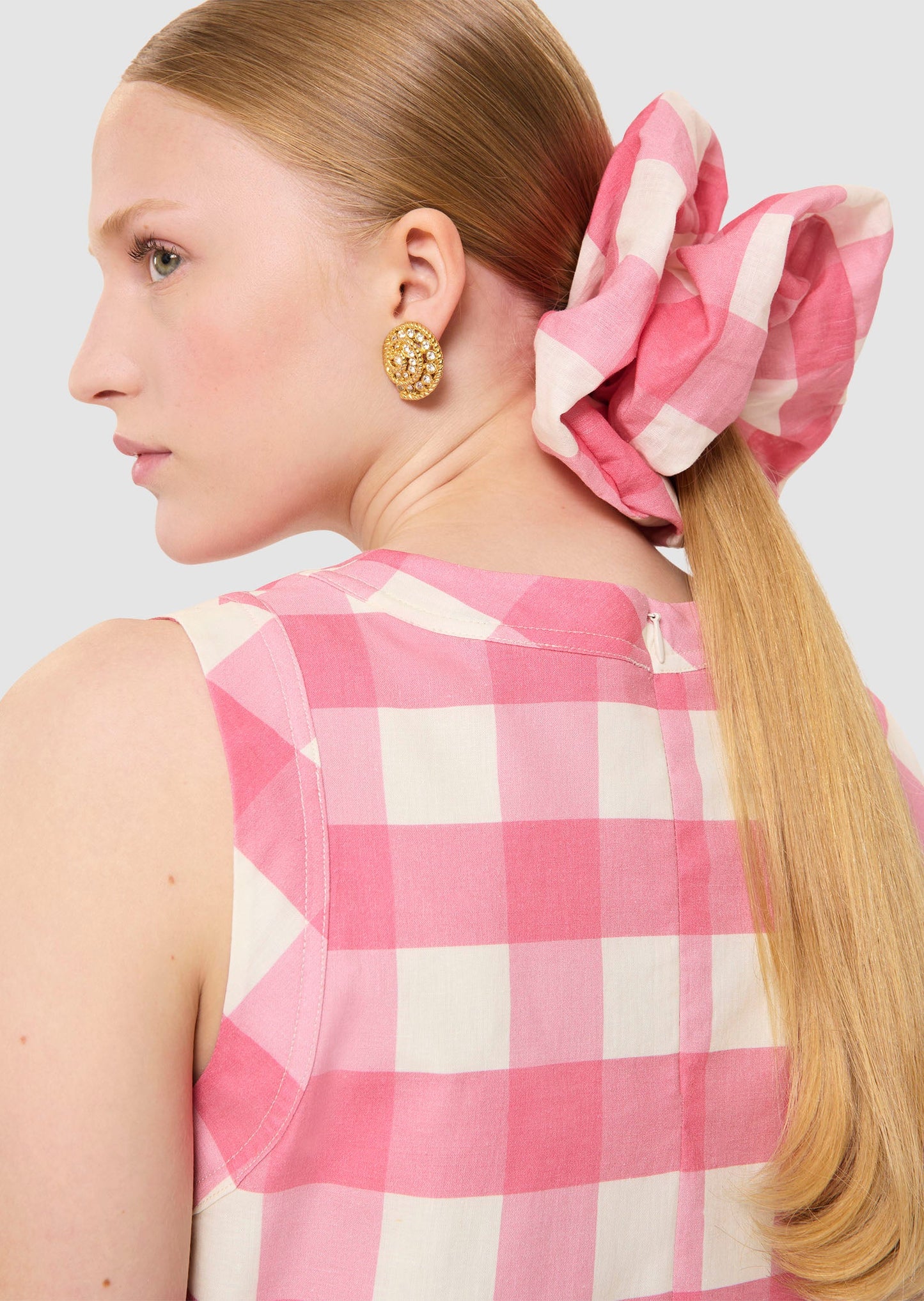 Tepee pink gingham top