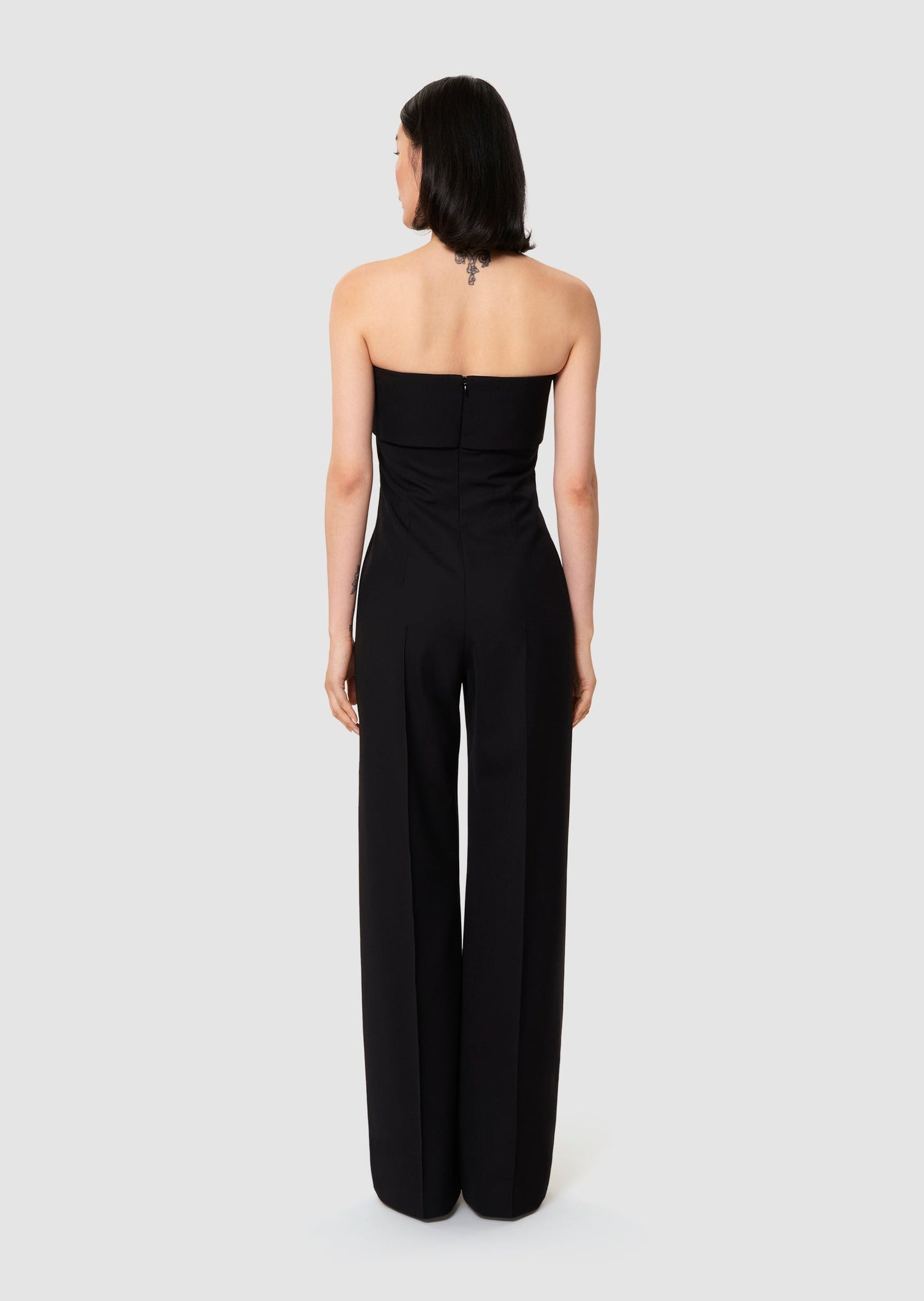 Celeste black tailored wool suit