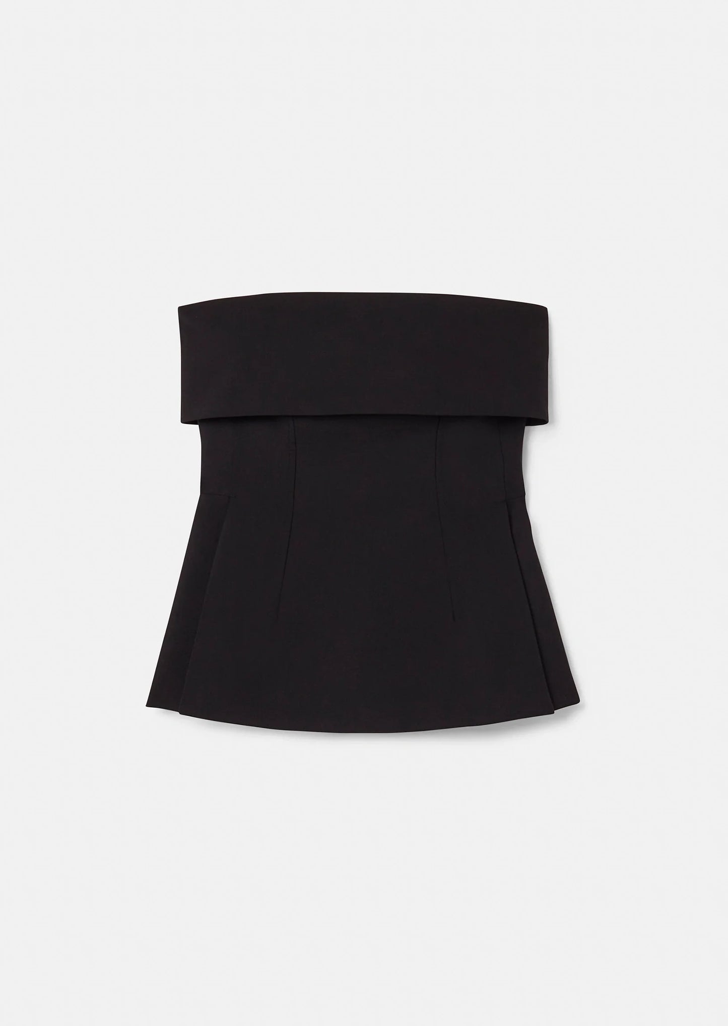 Tonnie black tailored canvas top