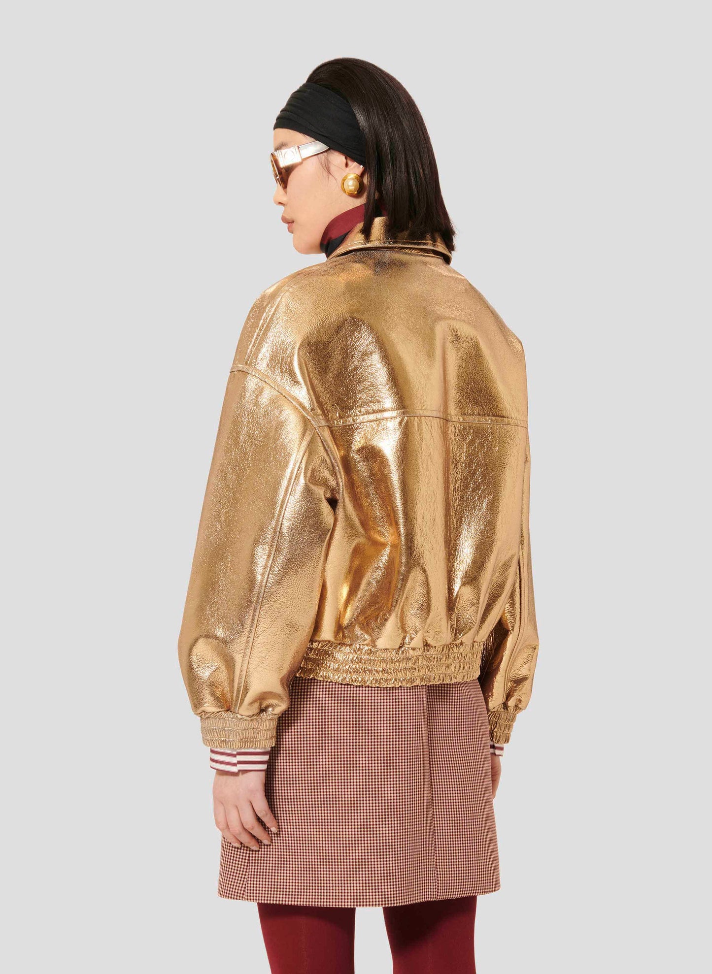 Bibba golden leather jacket