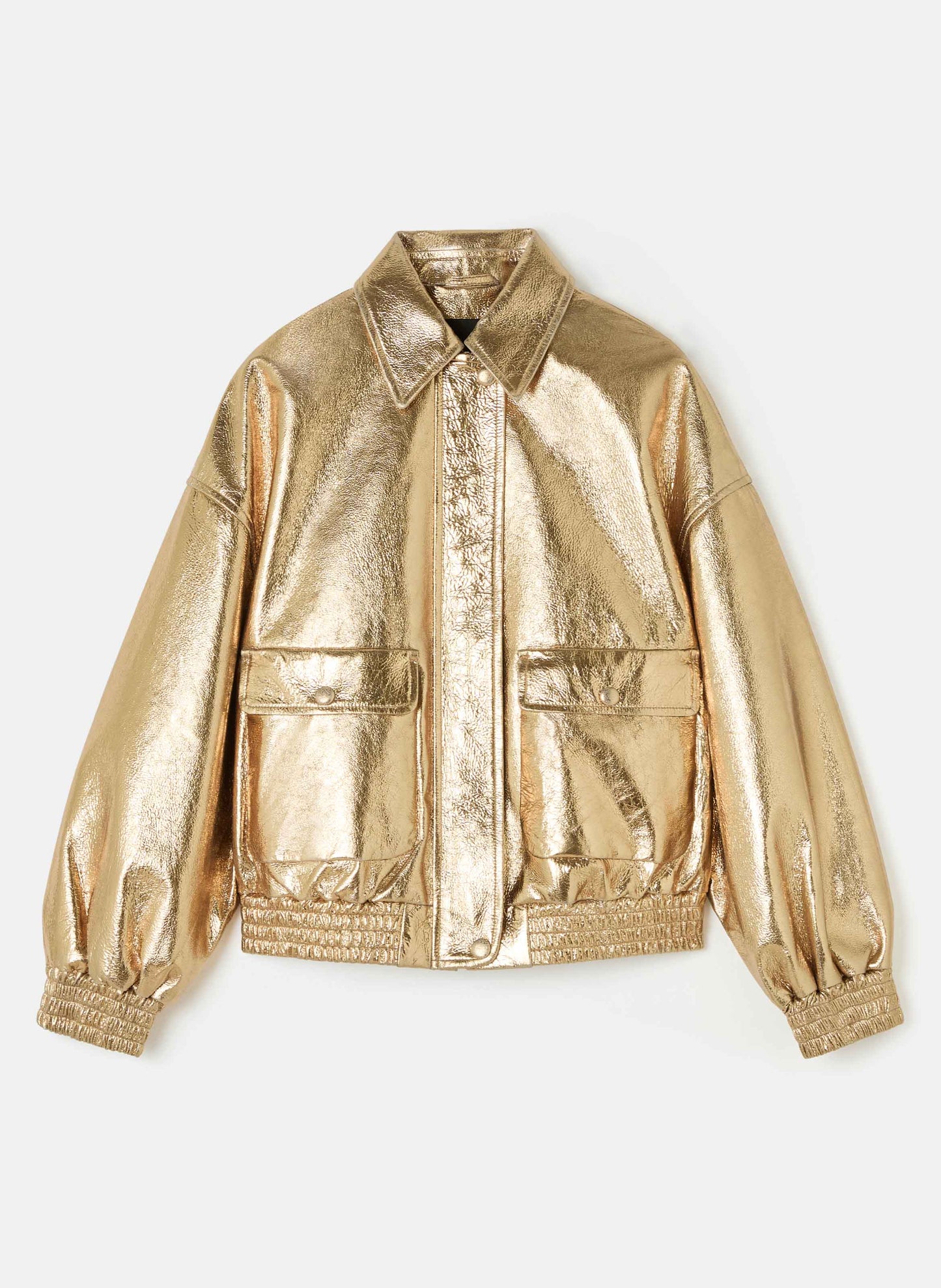 Bibba golden leather jacket