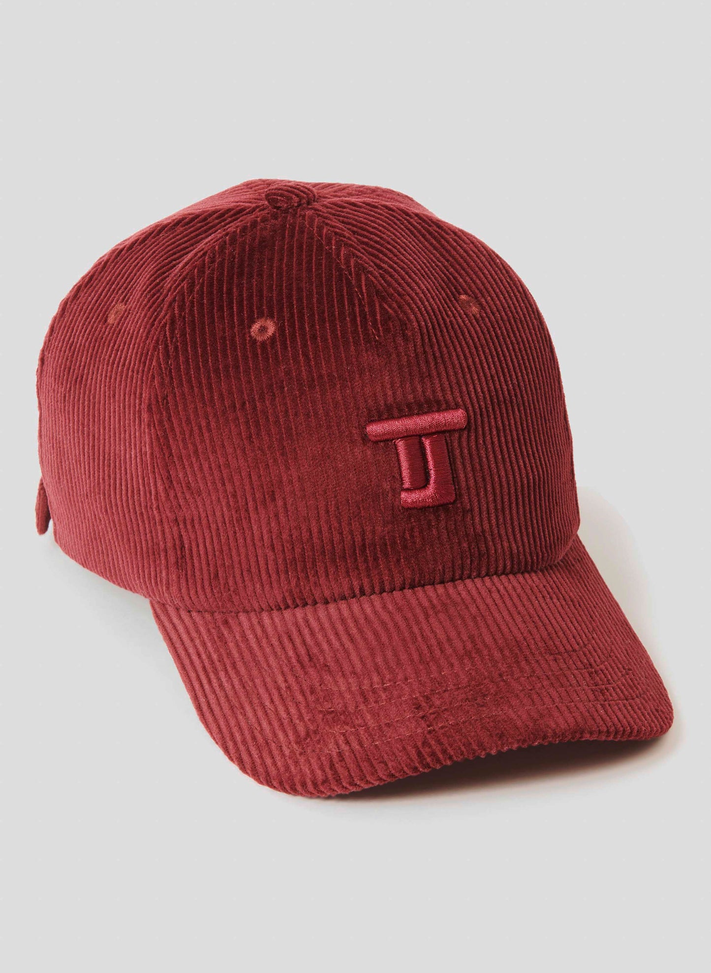 Simple Burgundy Baseball Cap with Embroidered Tara Jarmon Logo.