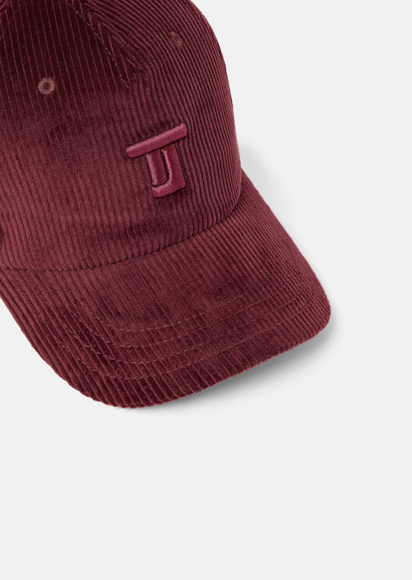 Classic Baseball Cap in Burgundy with Embroidered Tara Jarmon Logo.
