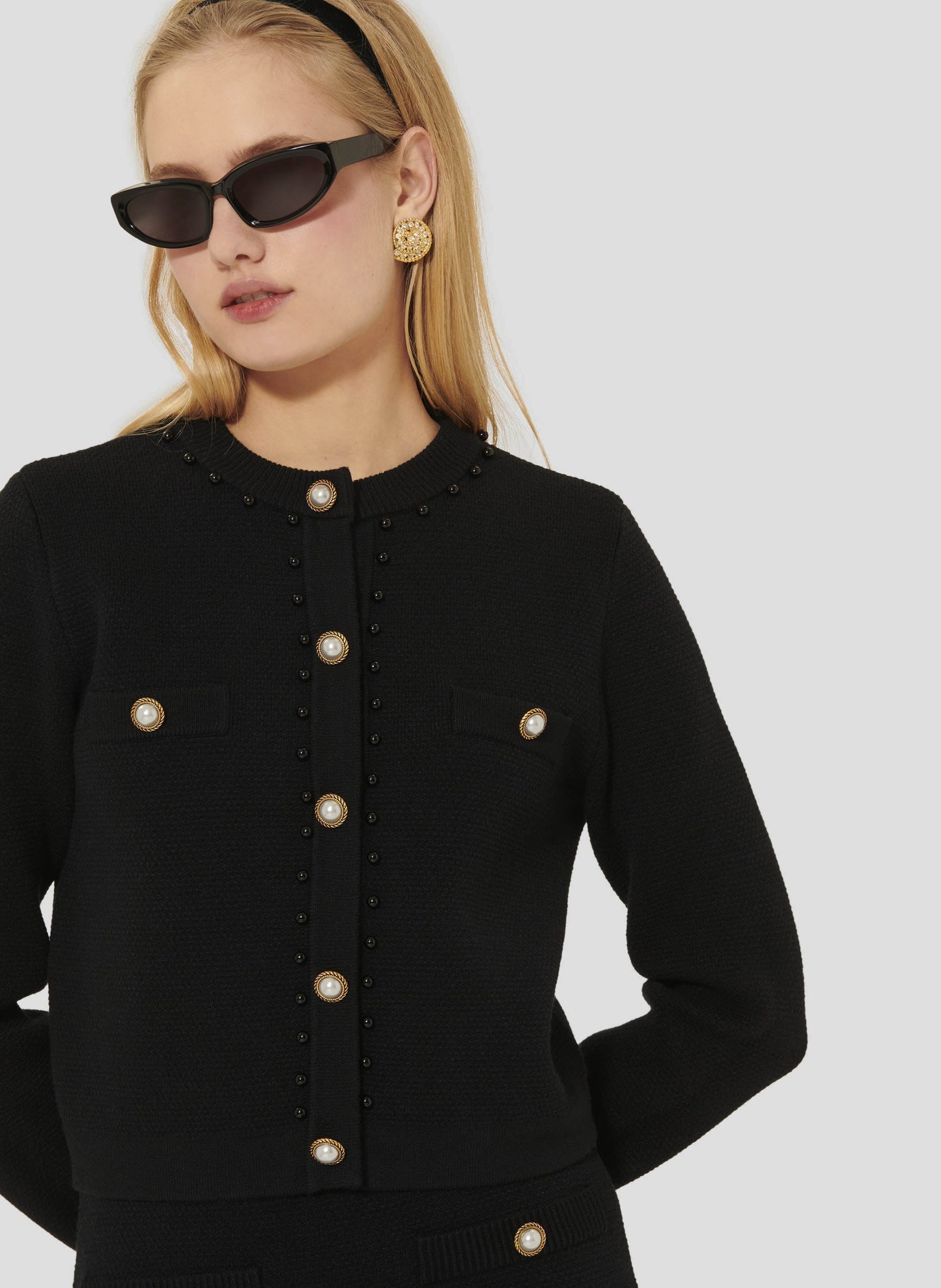 Tara Jarmon model wearing black