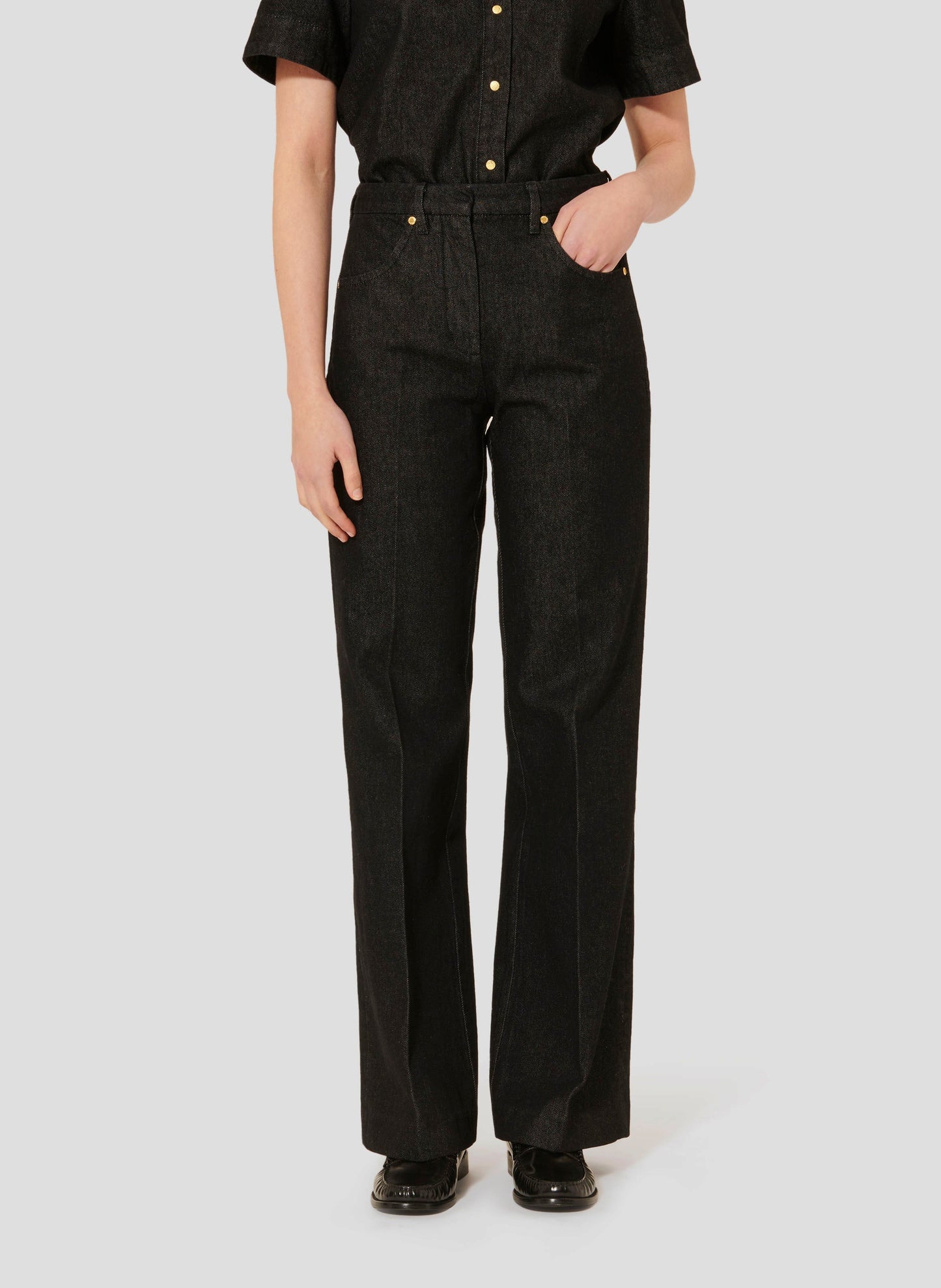 Tara Jarmon black high waist jeans