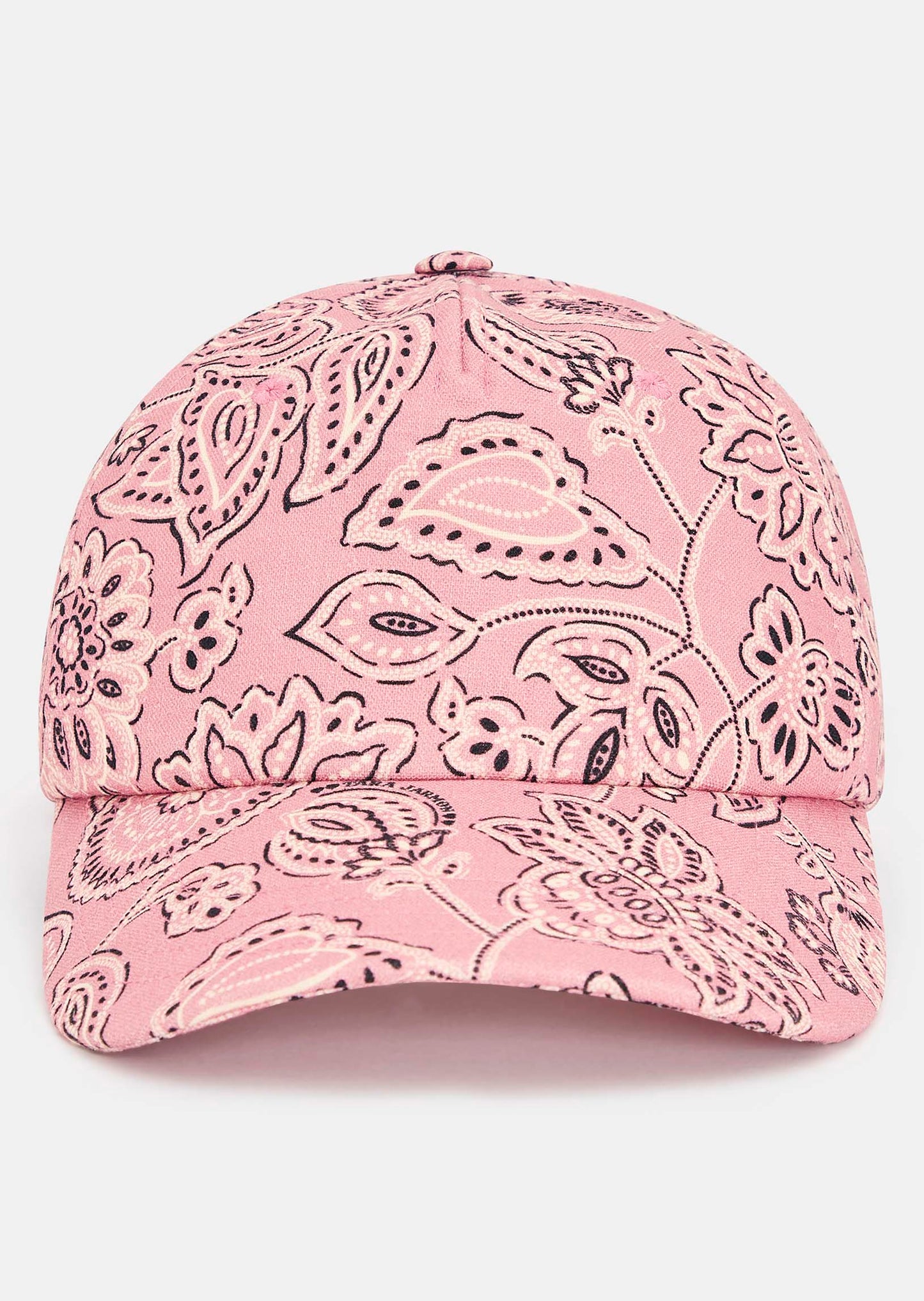 Carole pink denim cap