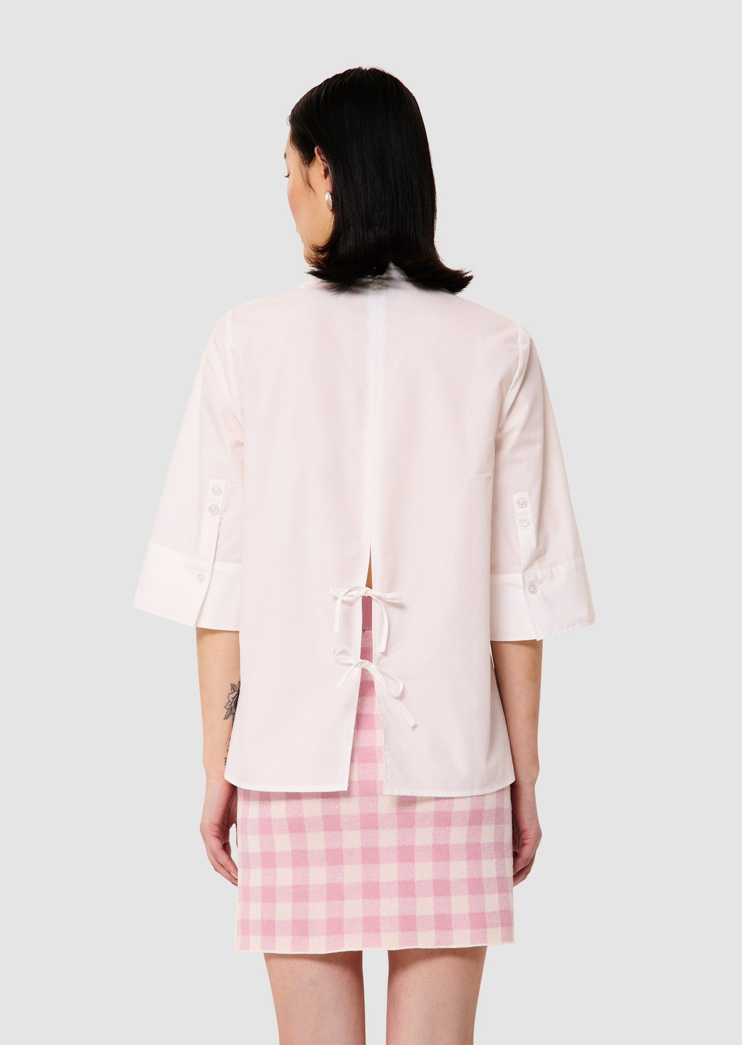 Clem white poplin shirt