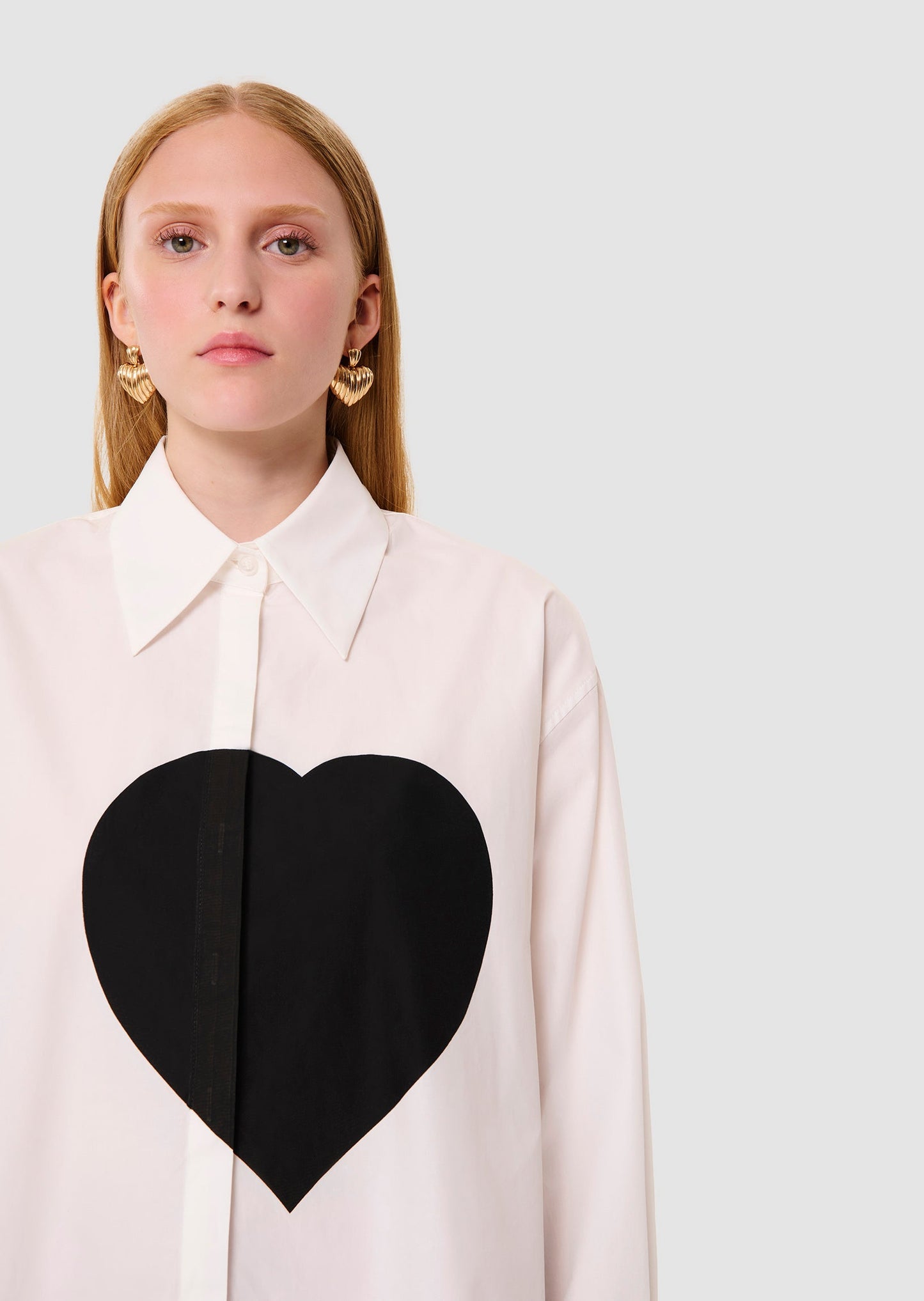 Carola white poplin shirt