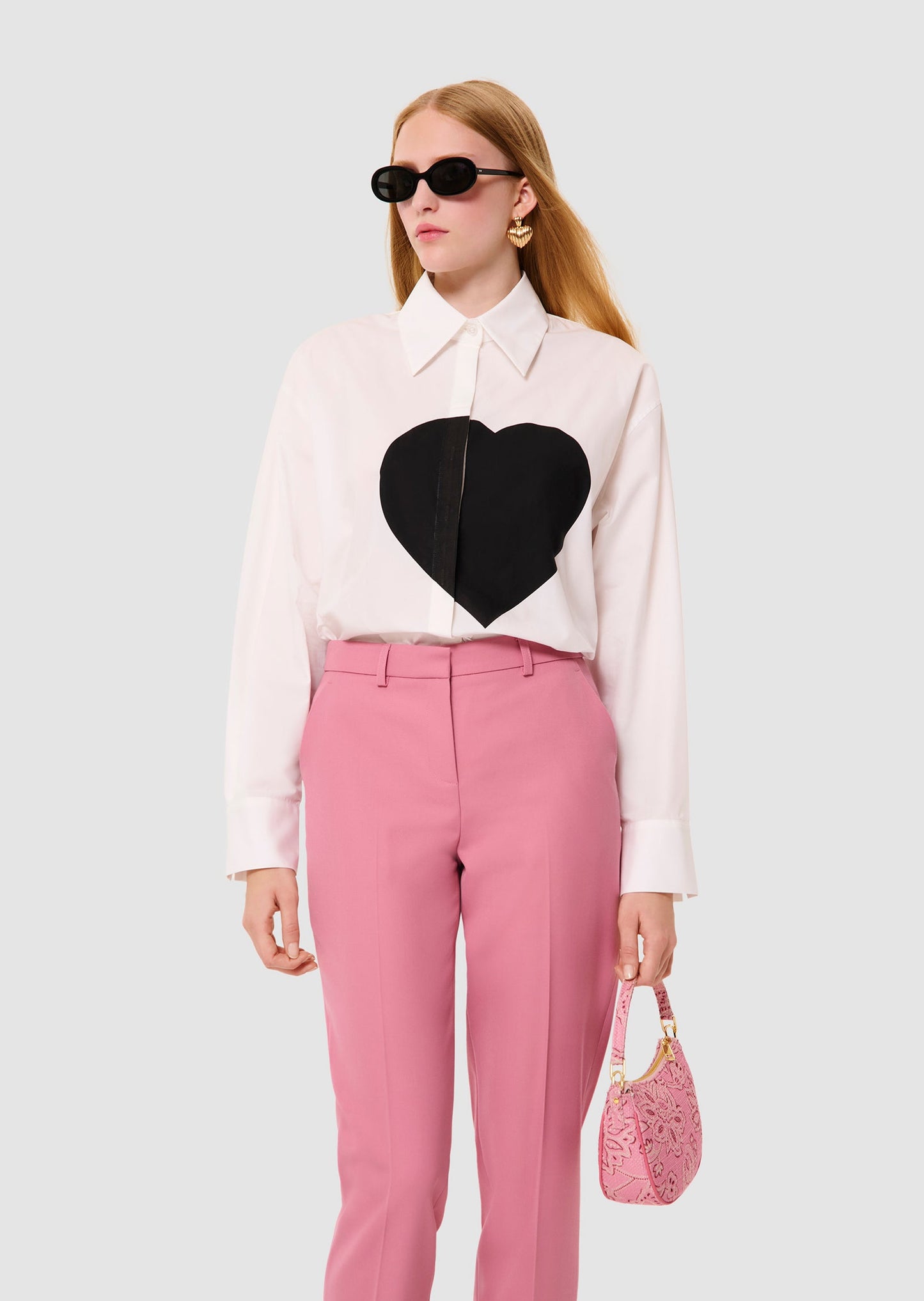 Carola white poplin shirt