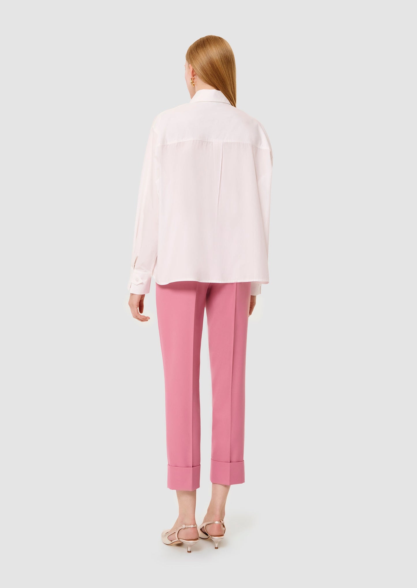 Carola white poplin shirt