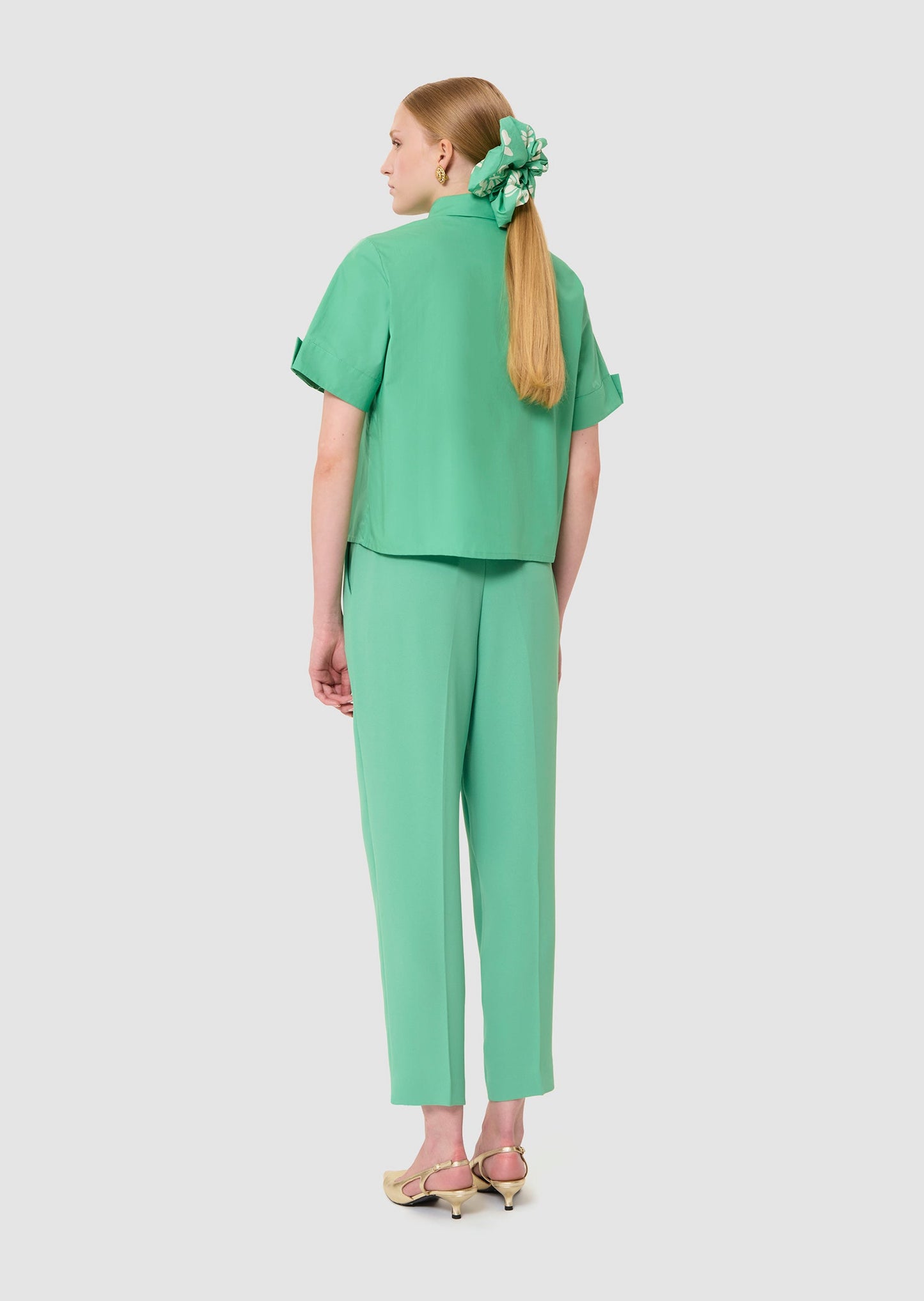 Charles green poplin shirt