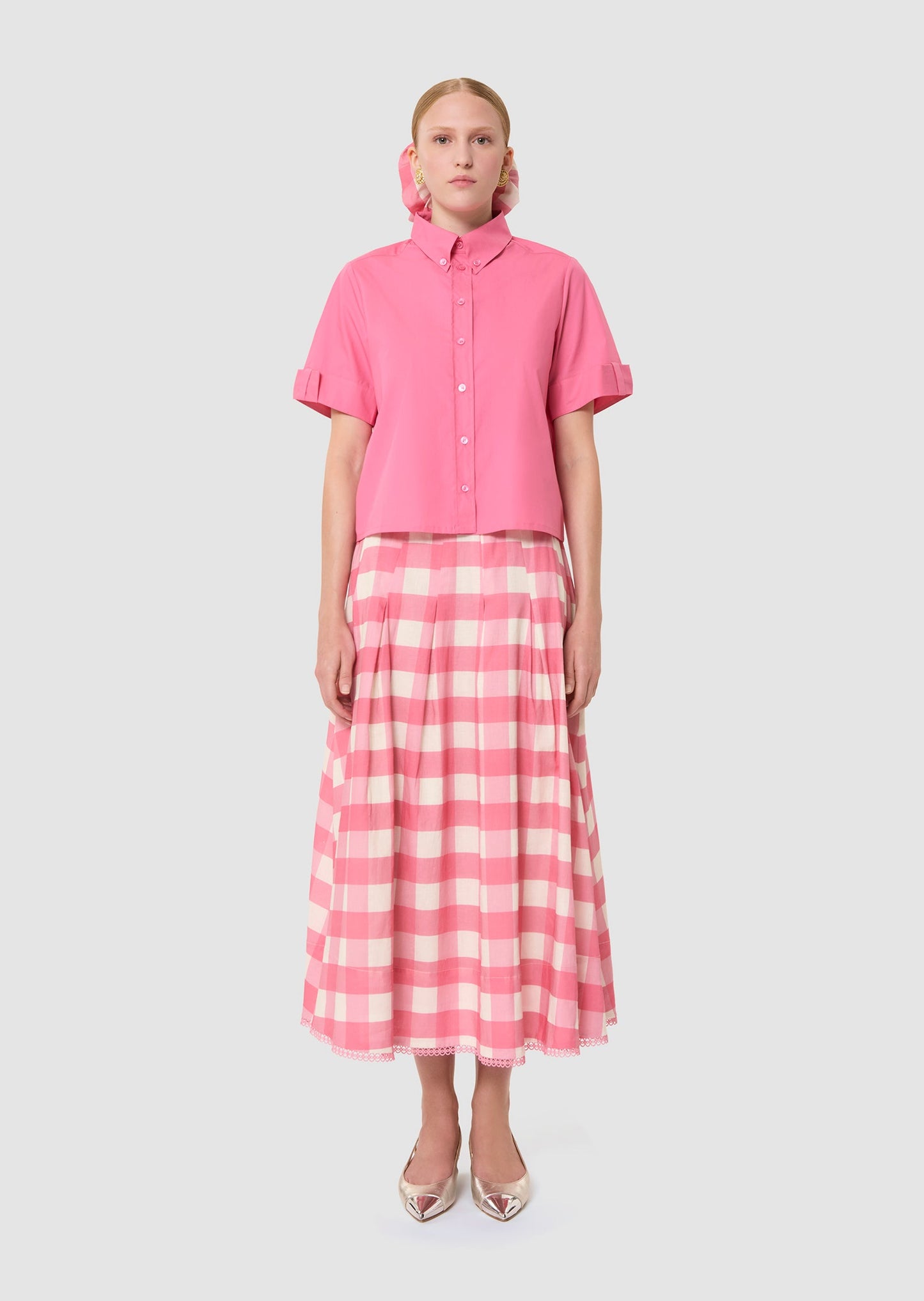 Charles pink poplin shirt