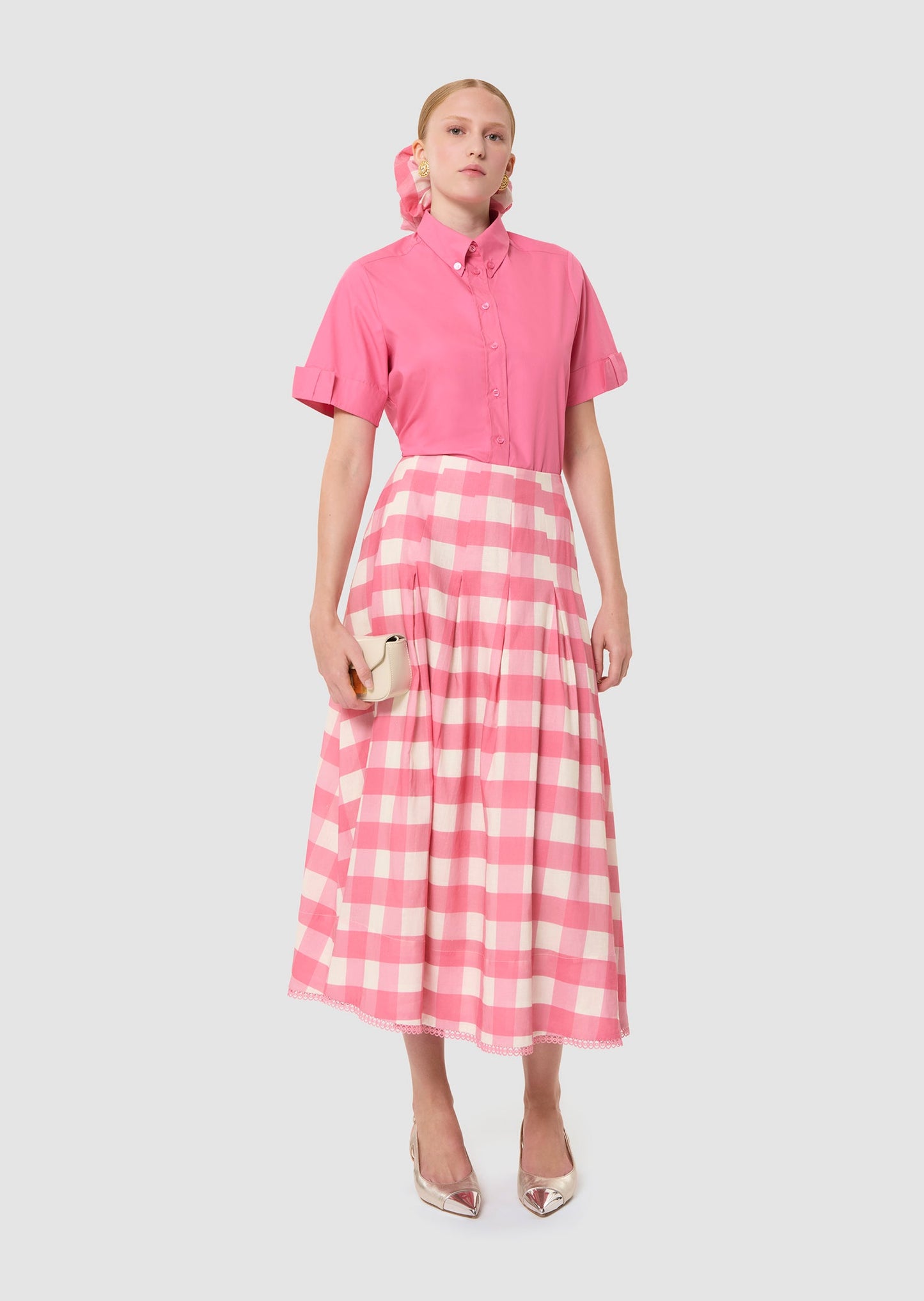 Charles pink poplin shirt