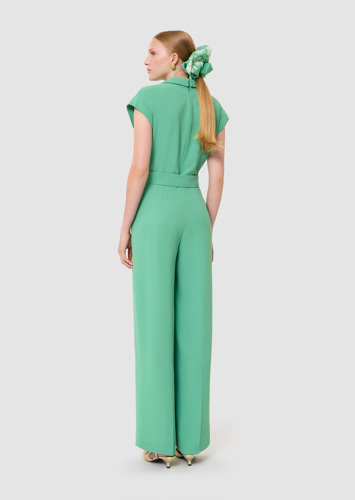 Charly green crepe suit
