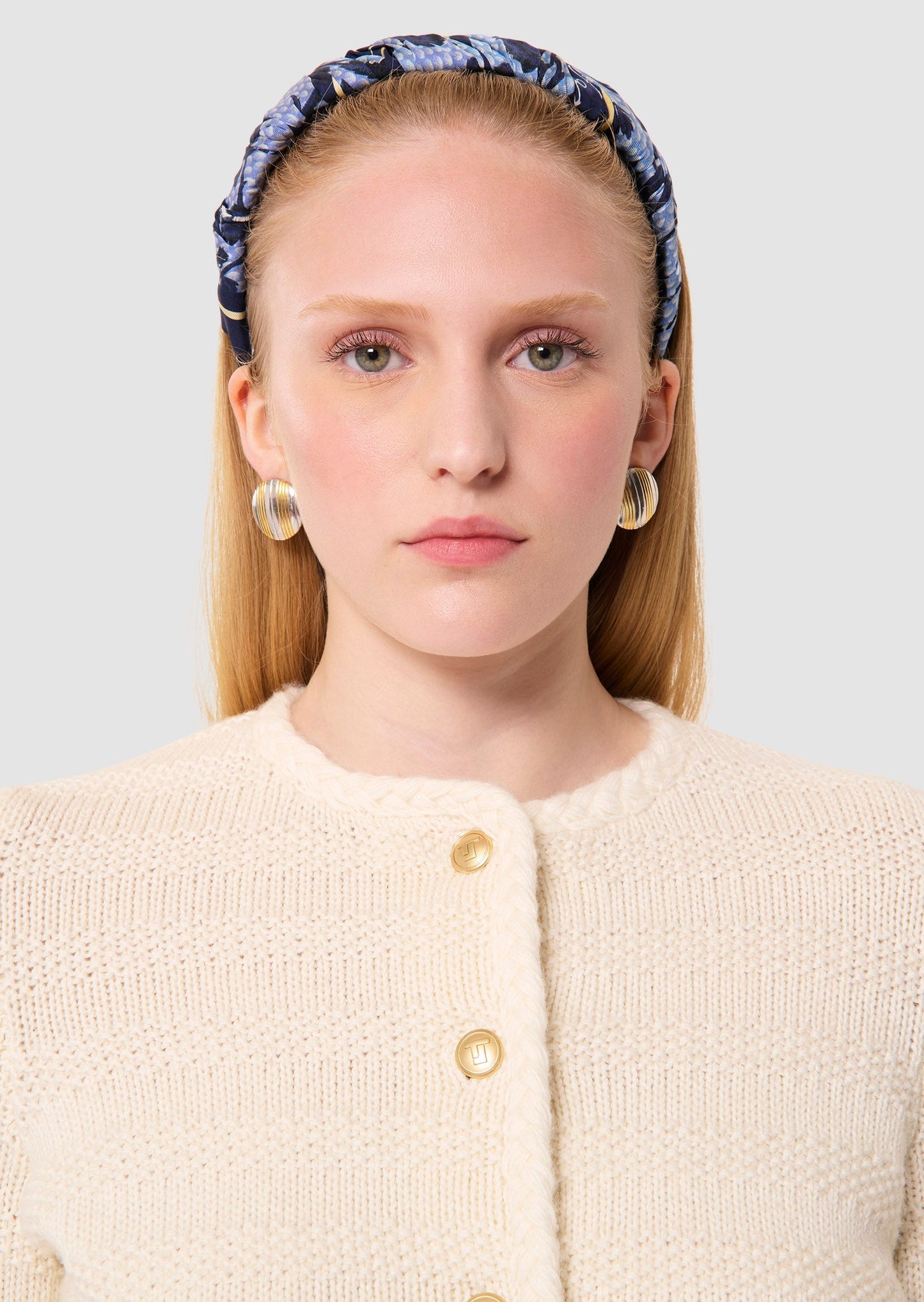 Giuda ecru cotton cardigan