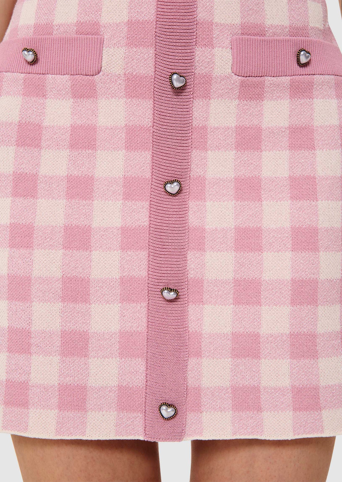 Jani pink gingham skirt
