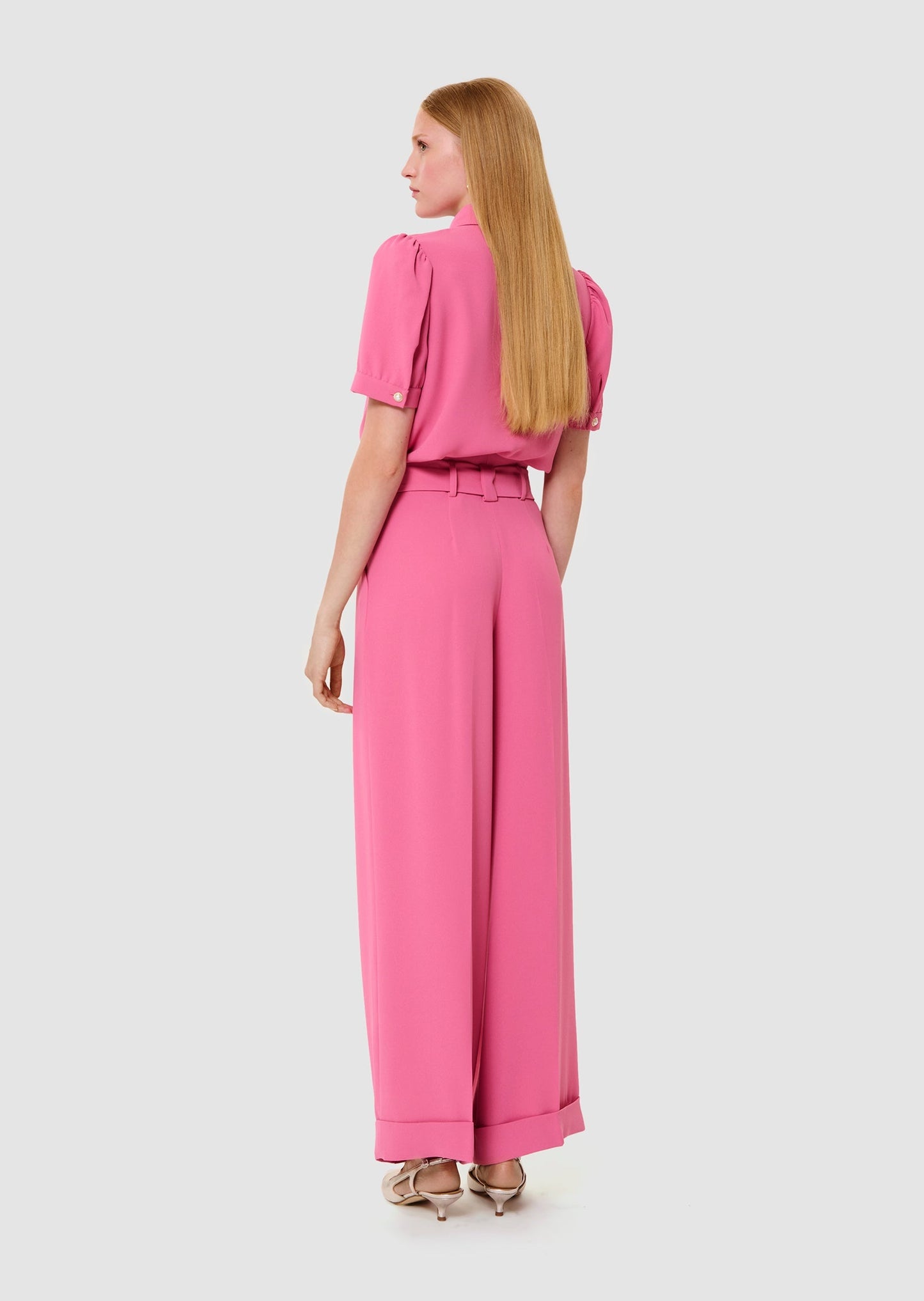 Pia pink crepe pants