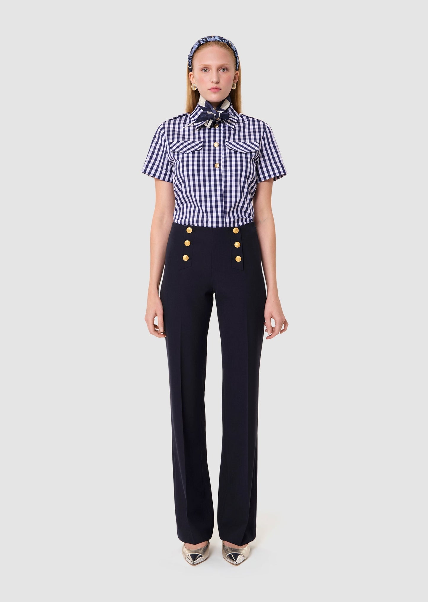 Pepino midnight blue tailored wool pants
