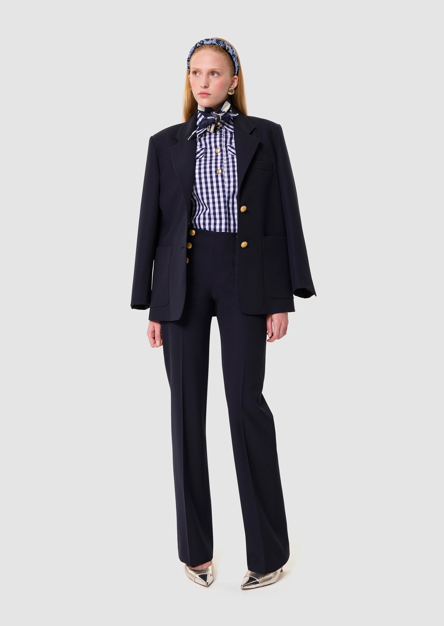 Pepino midnight blue tailored wool pants