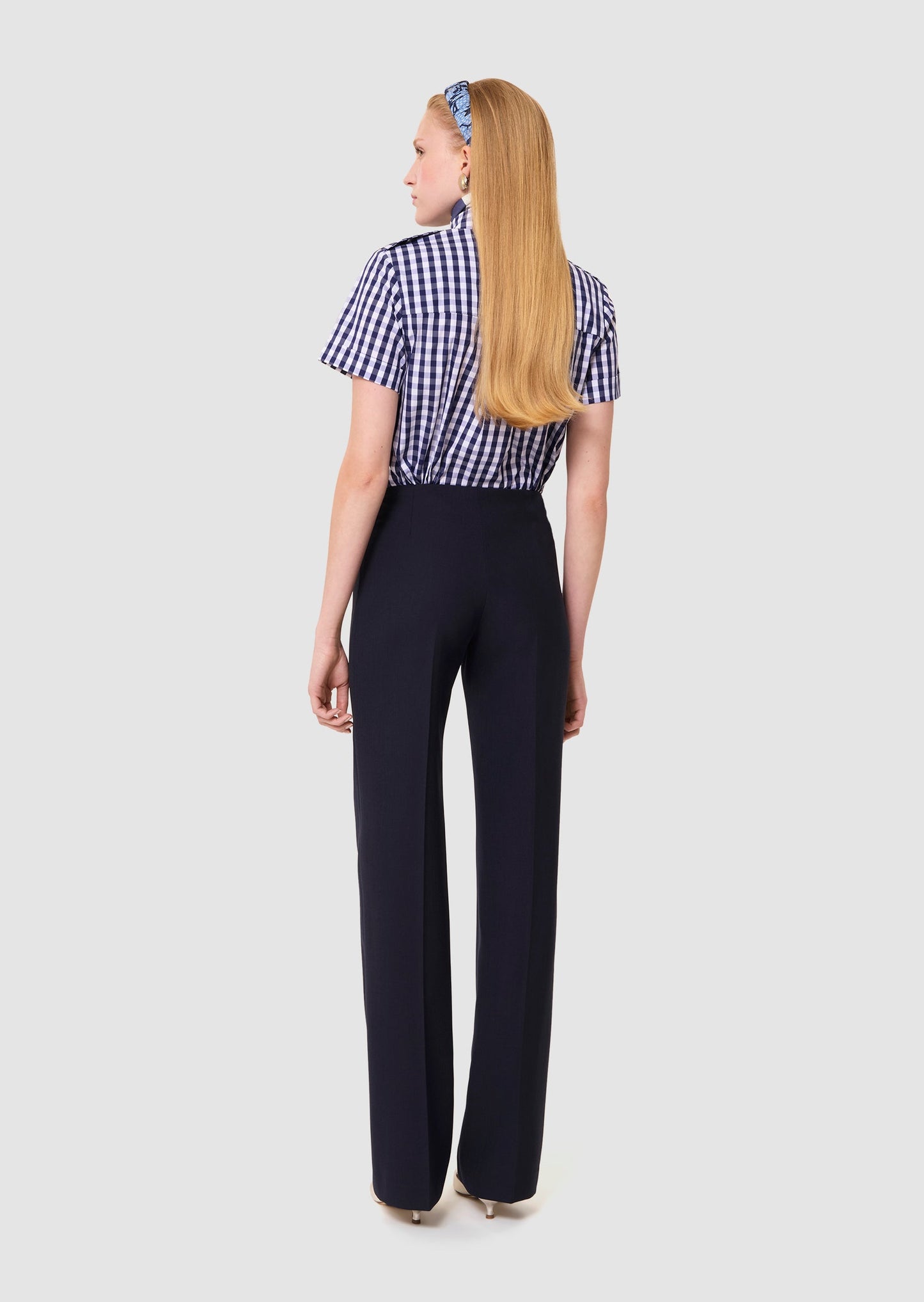 Pepino midnight blue tailored wool pants