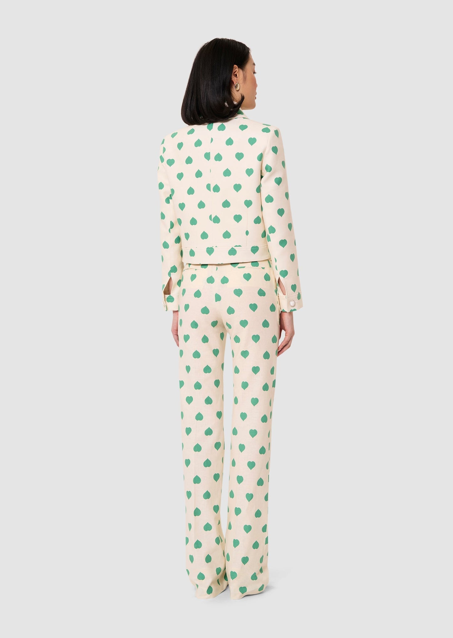 Poupee green heart print pants