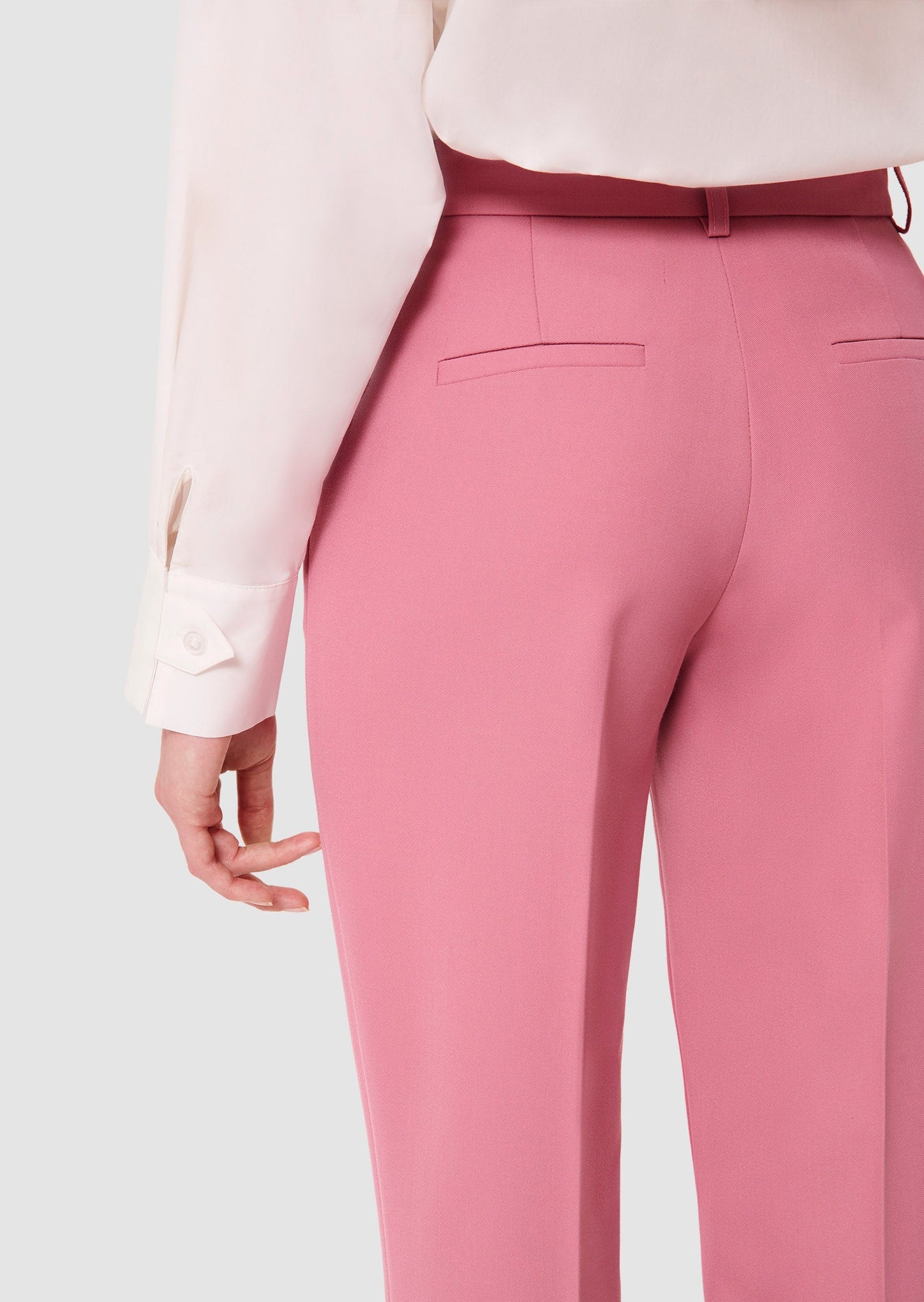 Philippa pink tailored wool pants