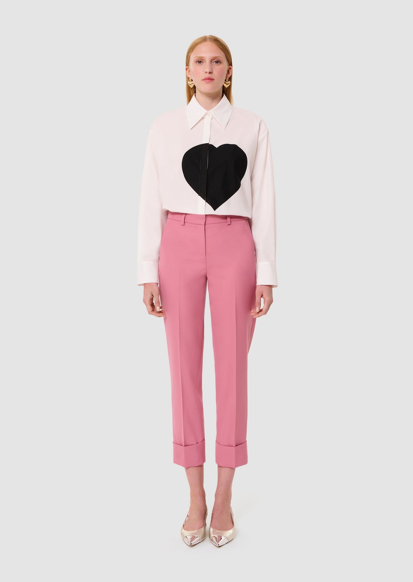 Philippa pink tailored wool pants