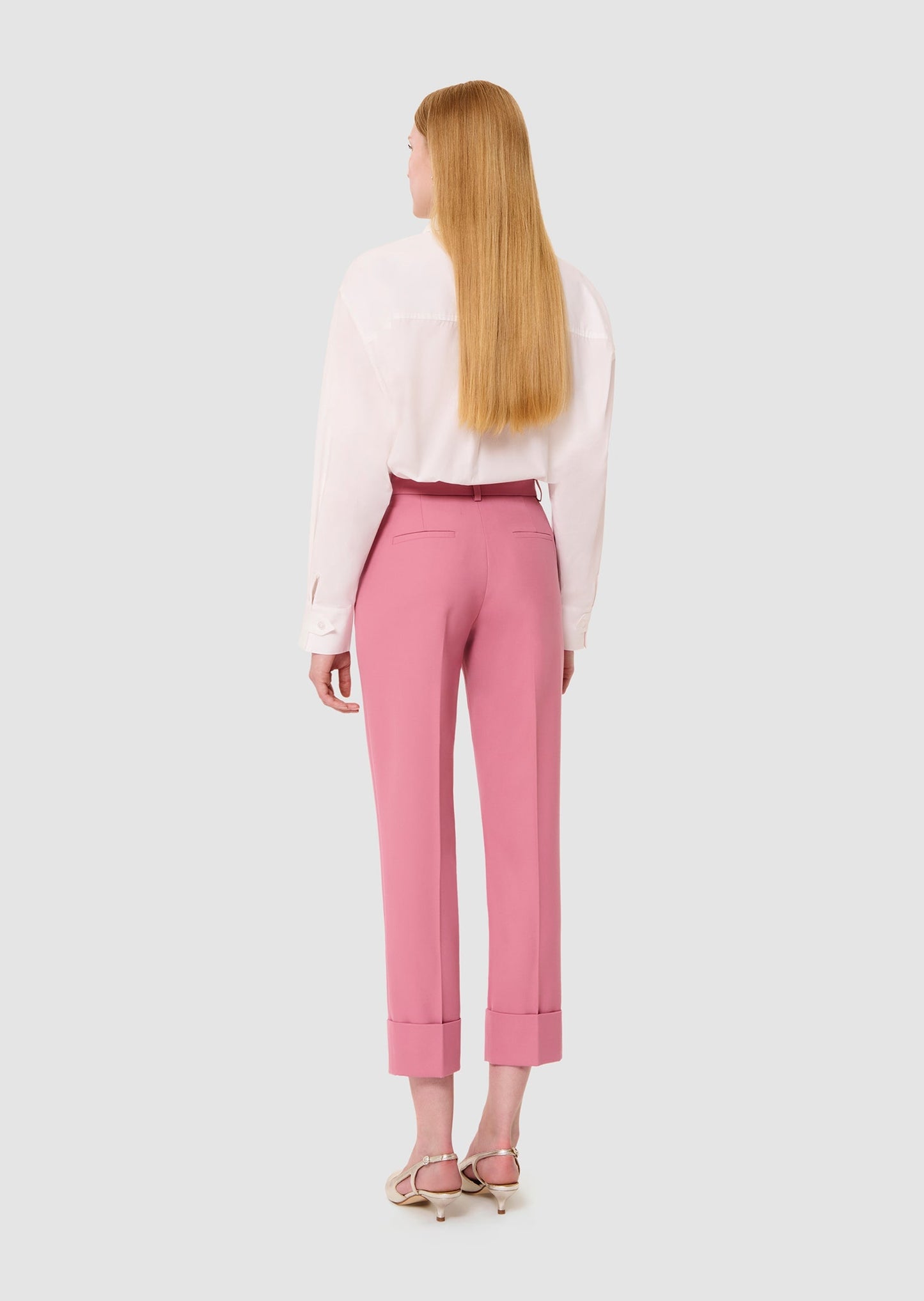 Philippa pink tailored wool pants