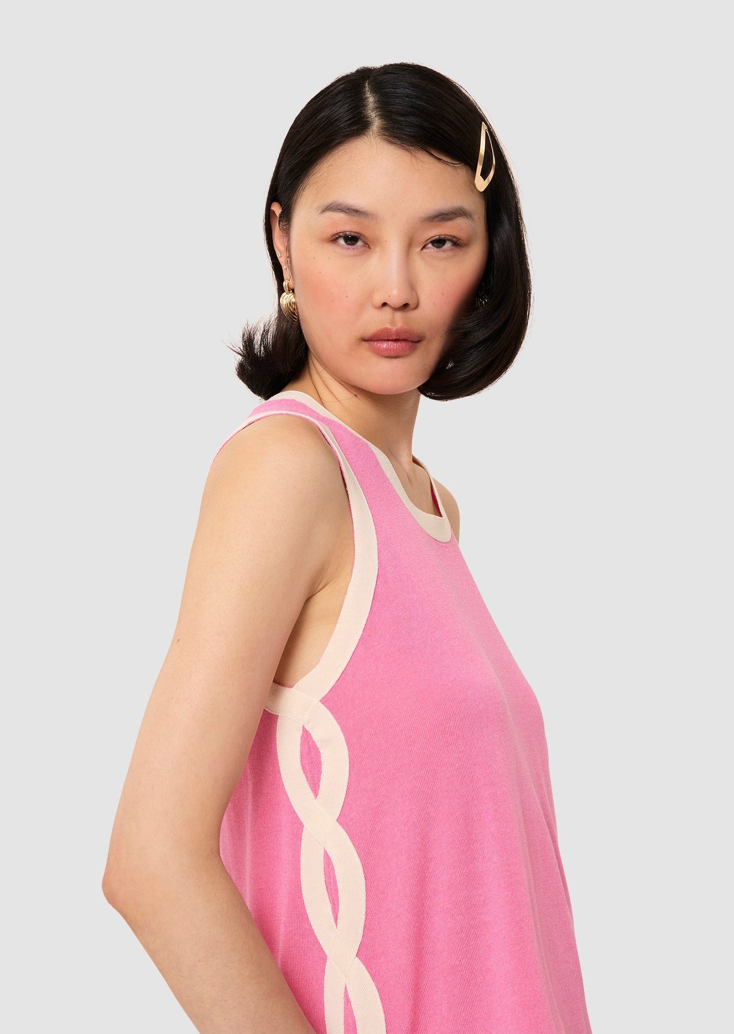 Prentiss pink cotton top