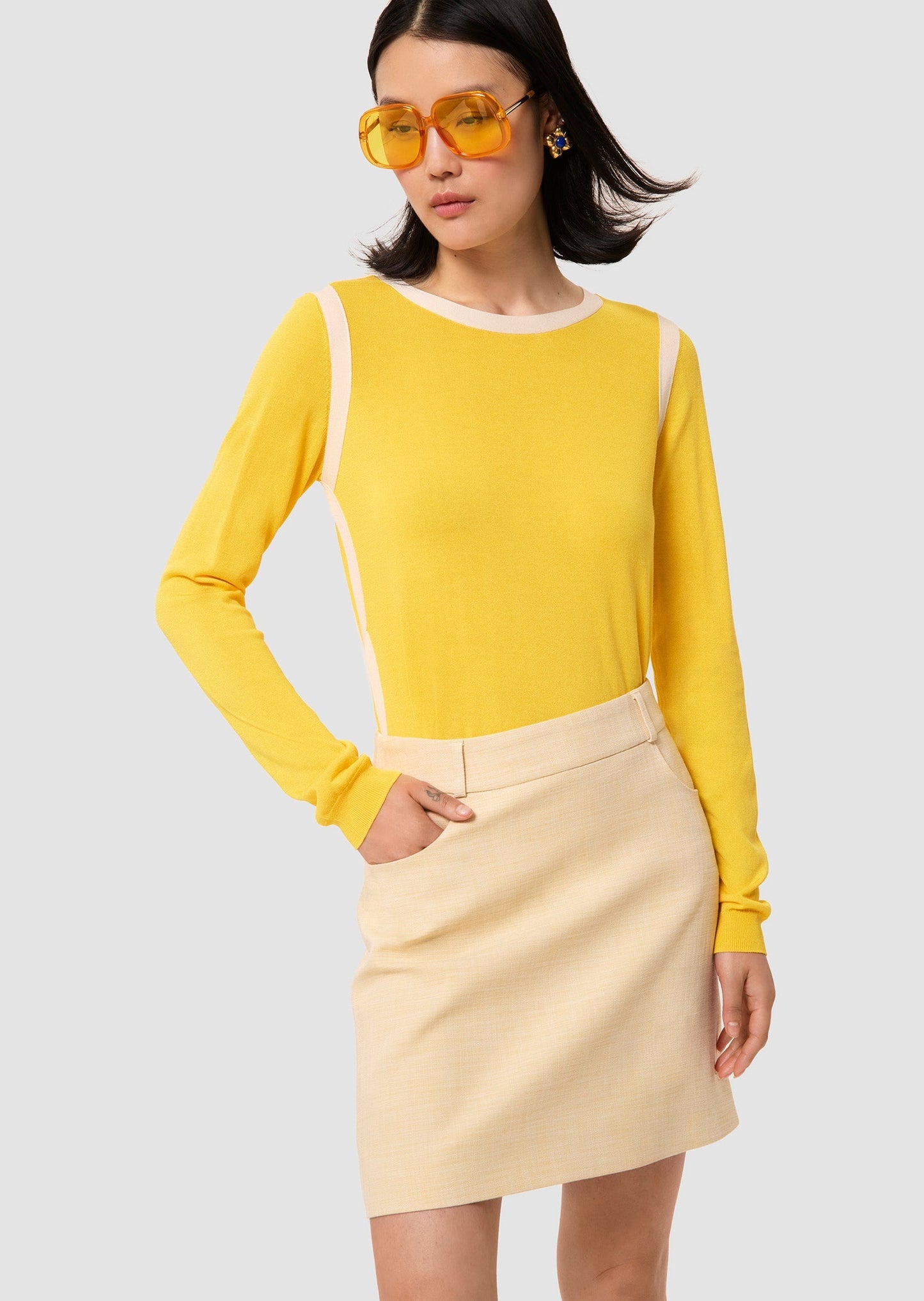 Ponama yellow cotton top