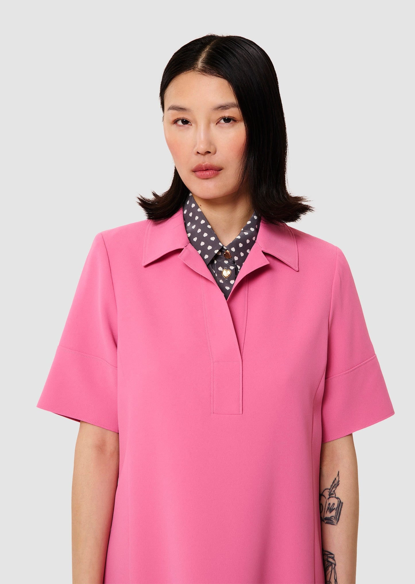 Robby pink crepe dress