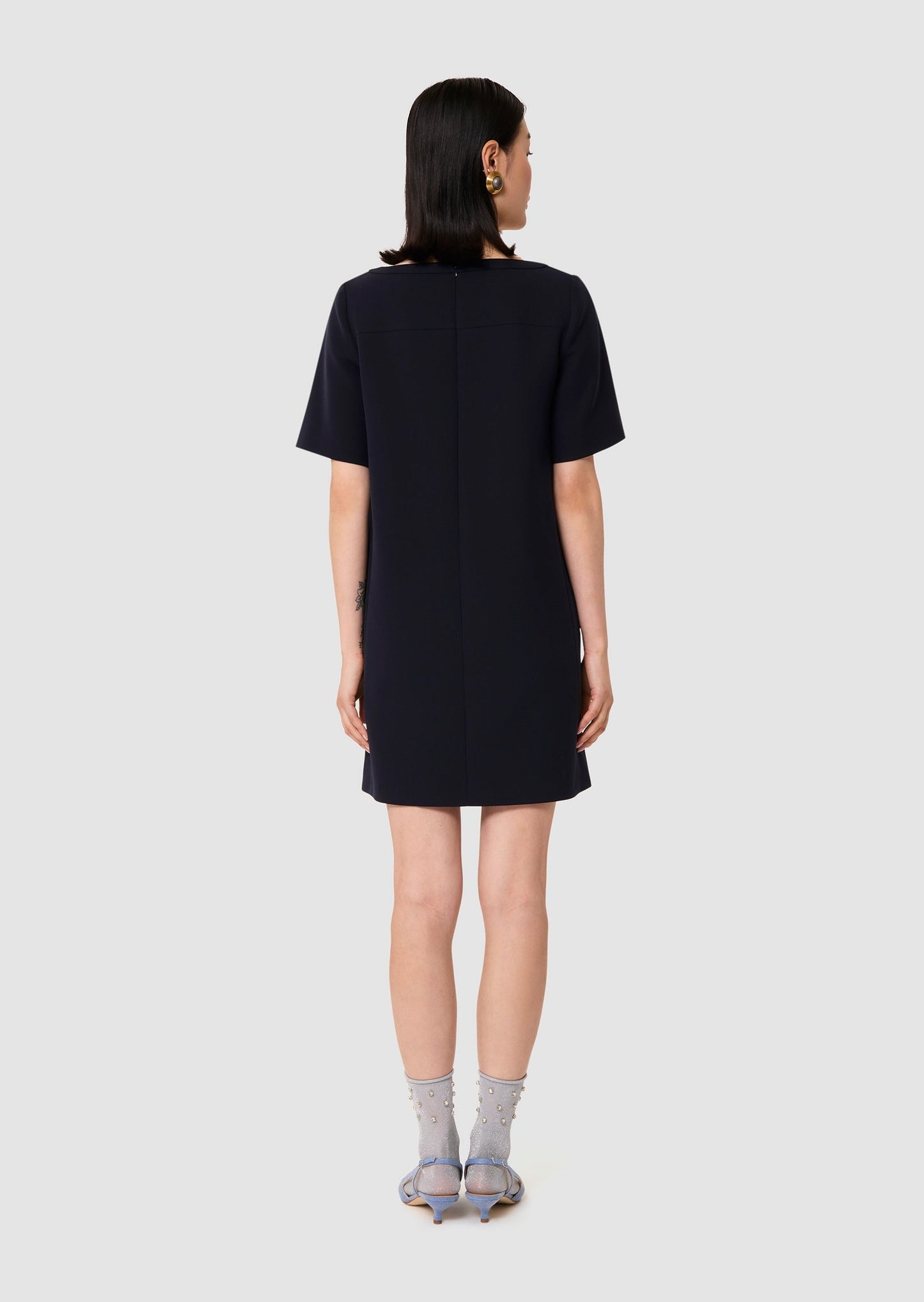 Ray midnight blue double canvas dress