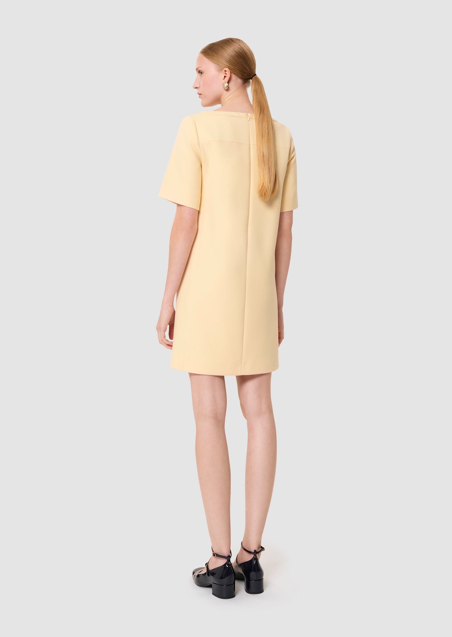 Ray yellow double canvas dress