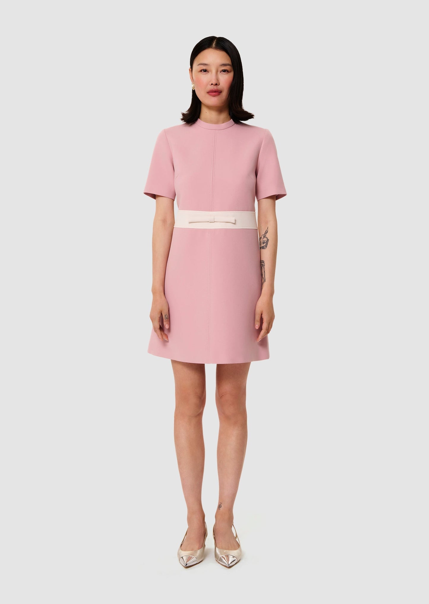 Royce pink double canvas dress
