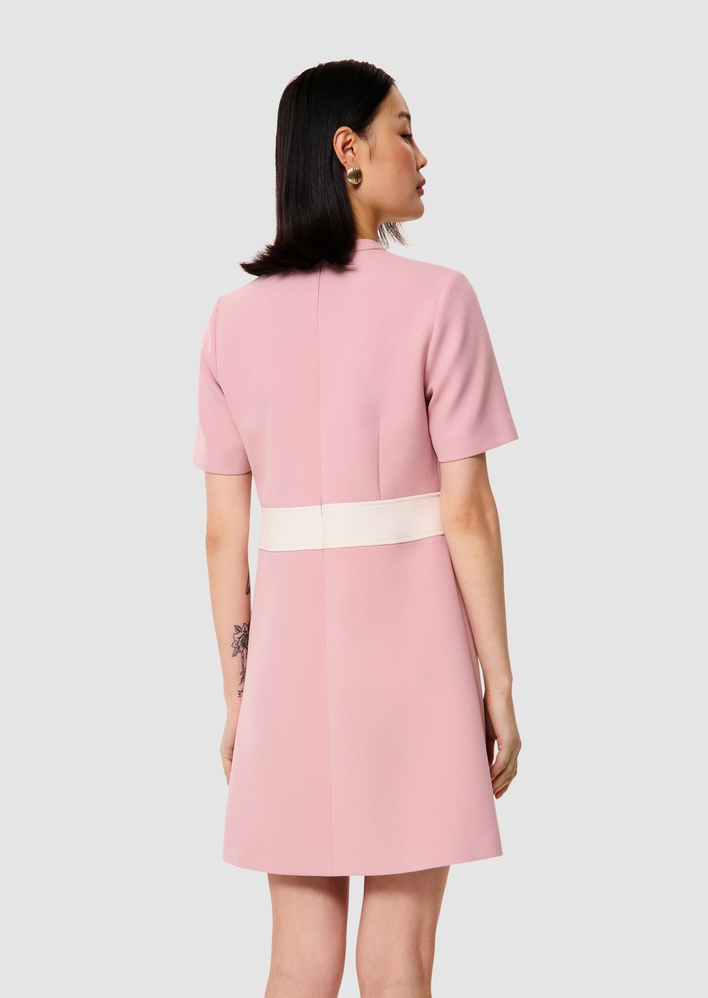 Royce pink double canvas dress