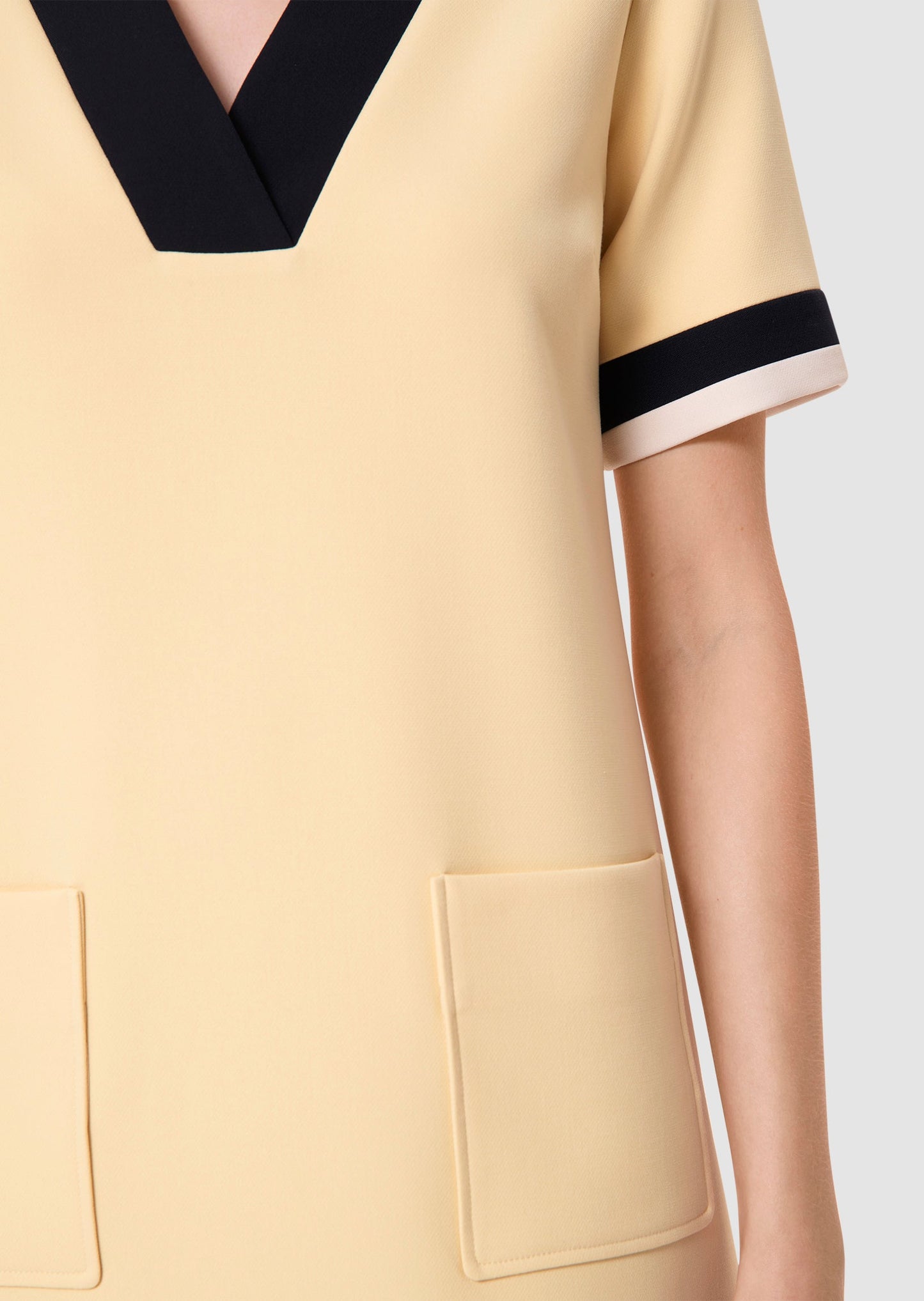 Reowa yellow double canvas dress