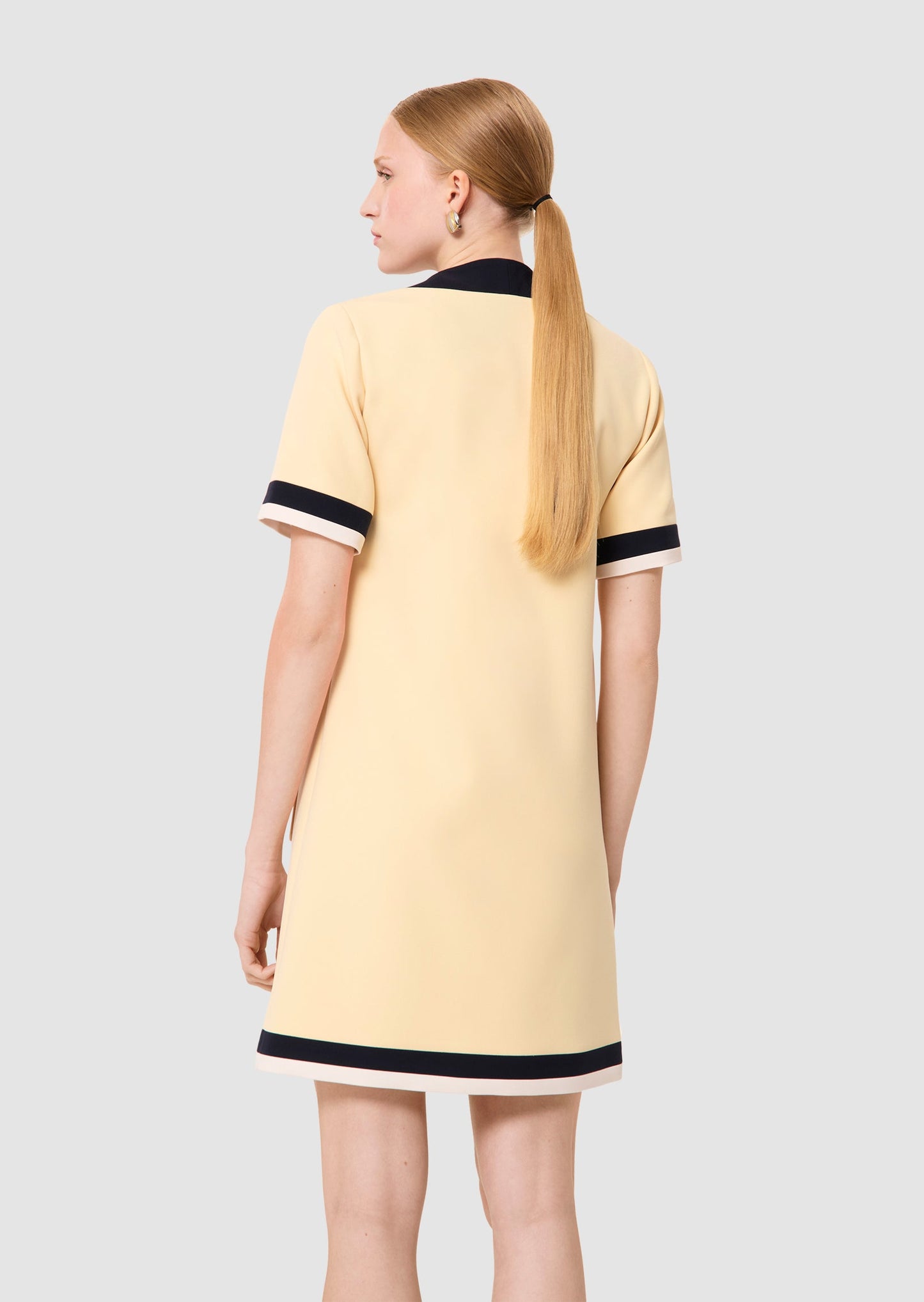 Reowa yellow double canvas dress