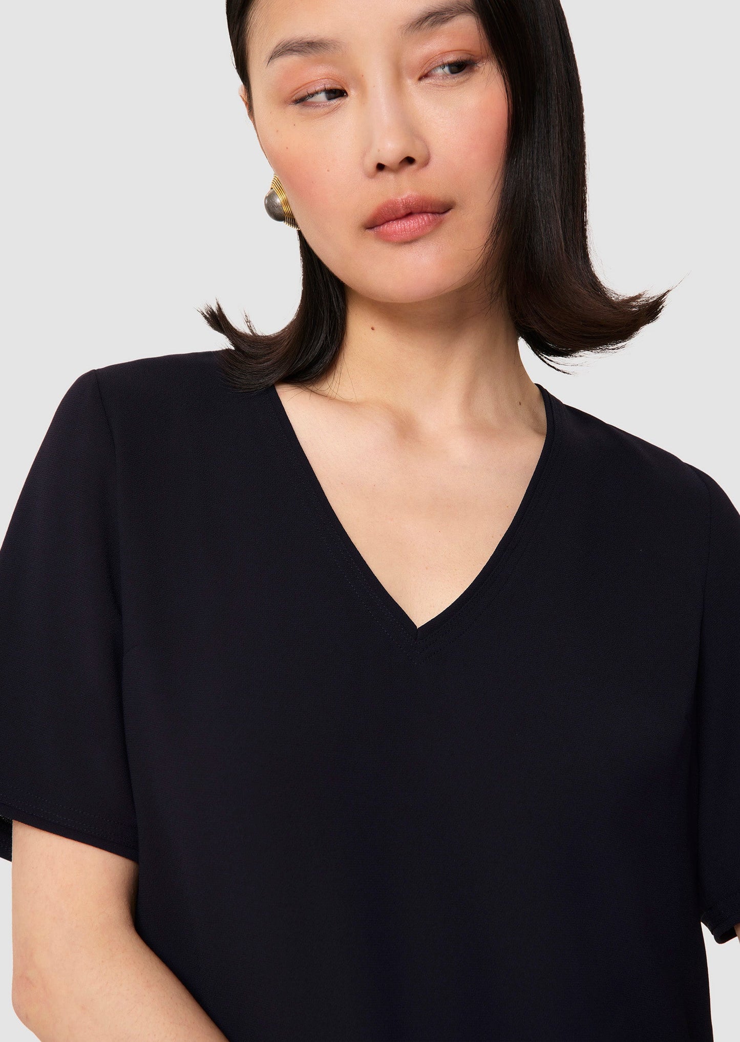 Ruban midnight blue crepe dress
