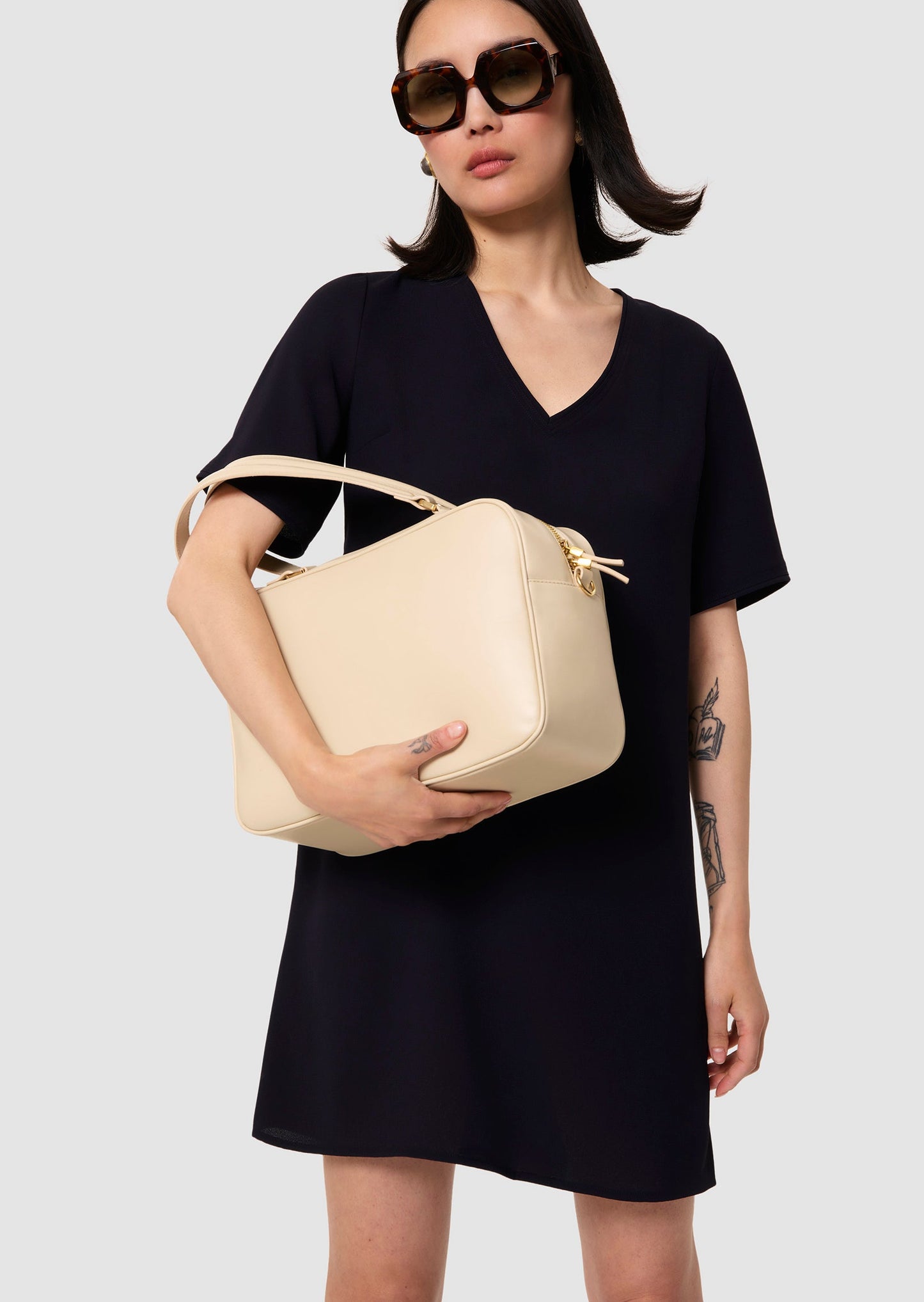 Ruban midnight blue crepe dress