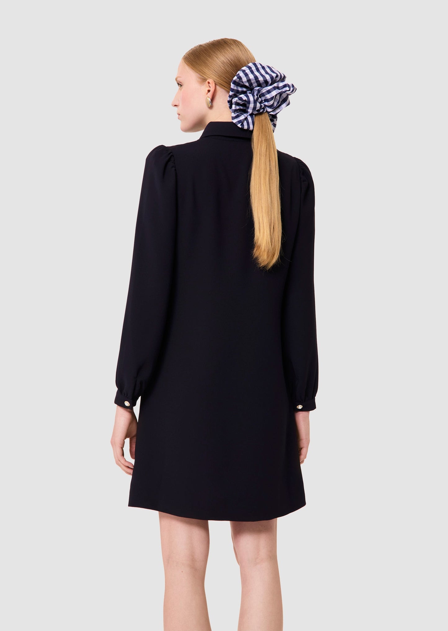 Rolfo midnight blue crepe dress