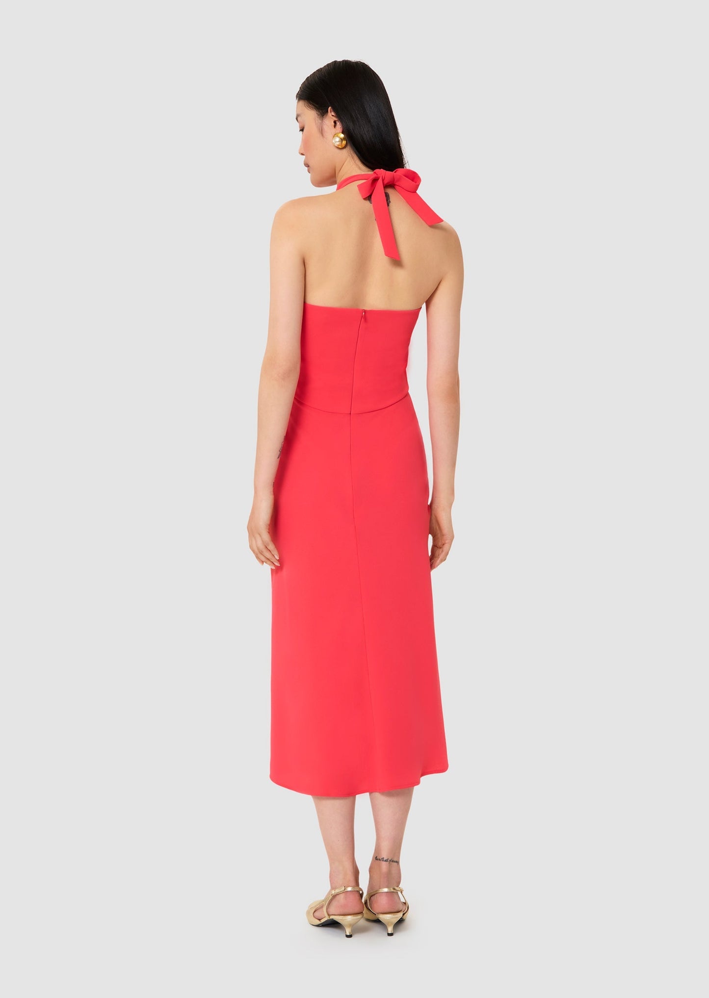 Rosanne red crepe dress