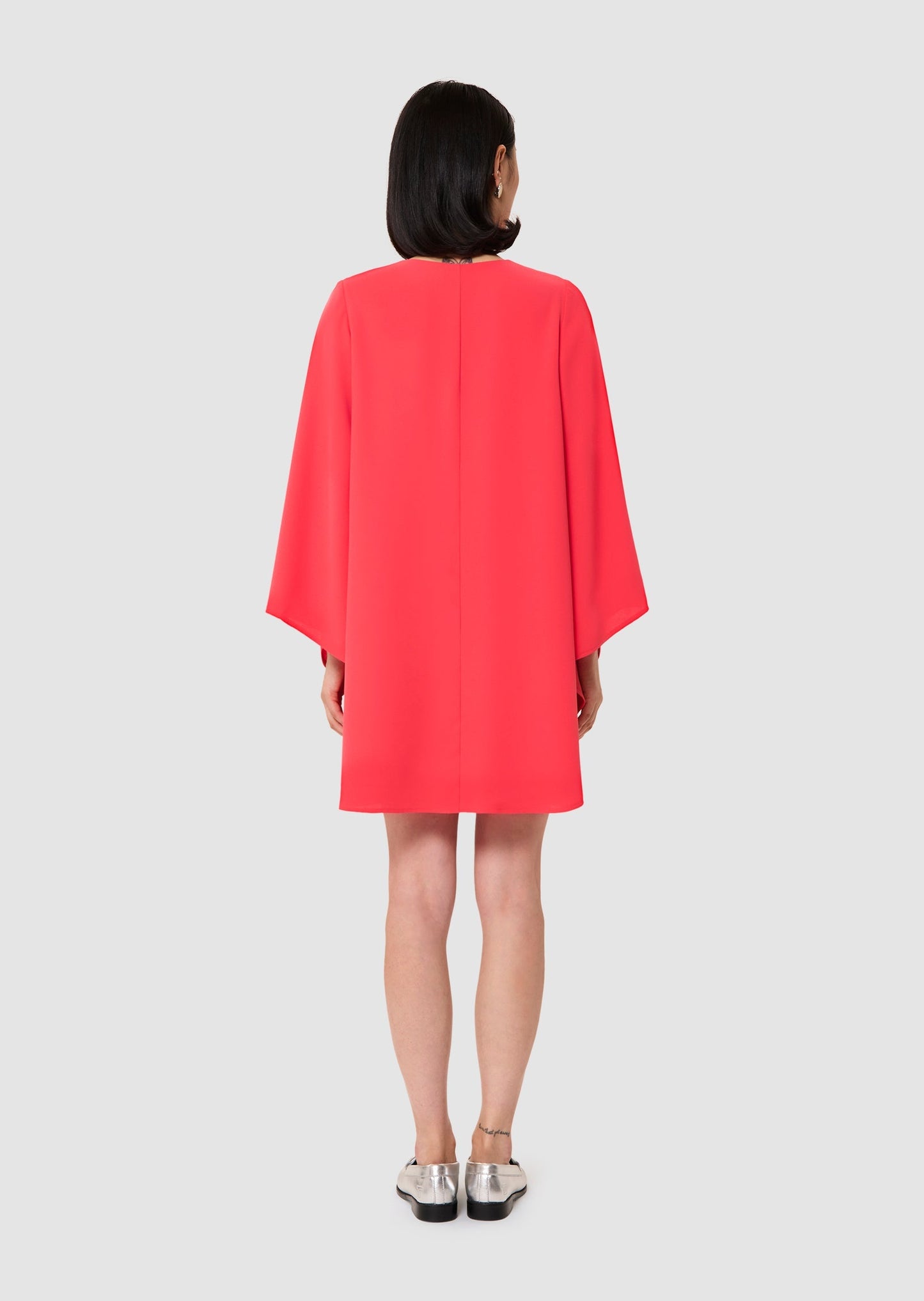 Raonie red crepe dress