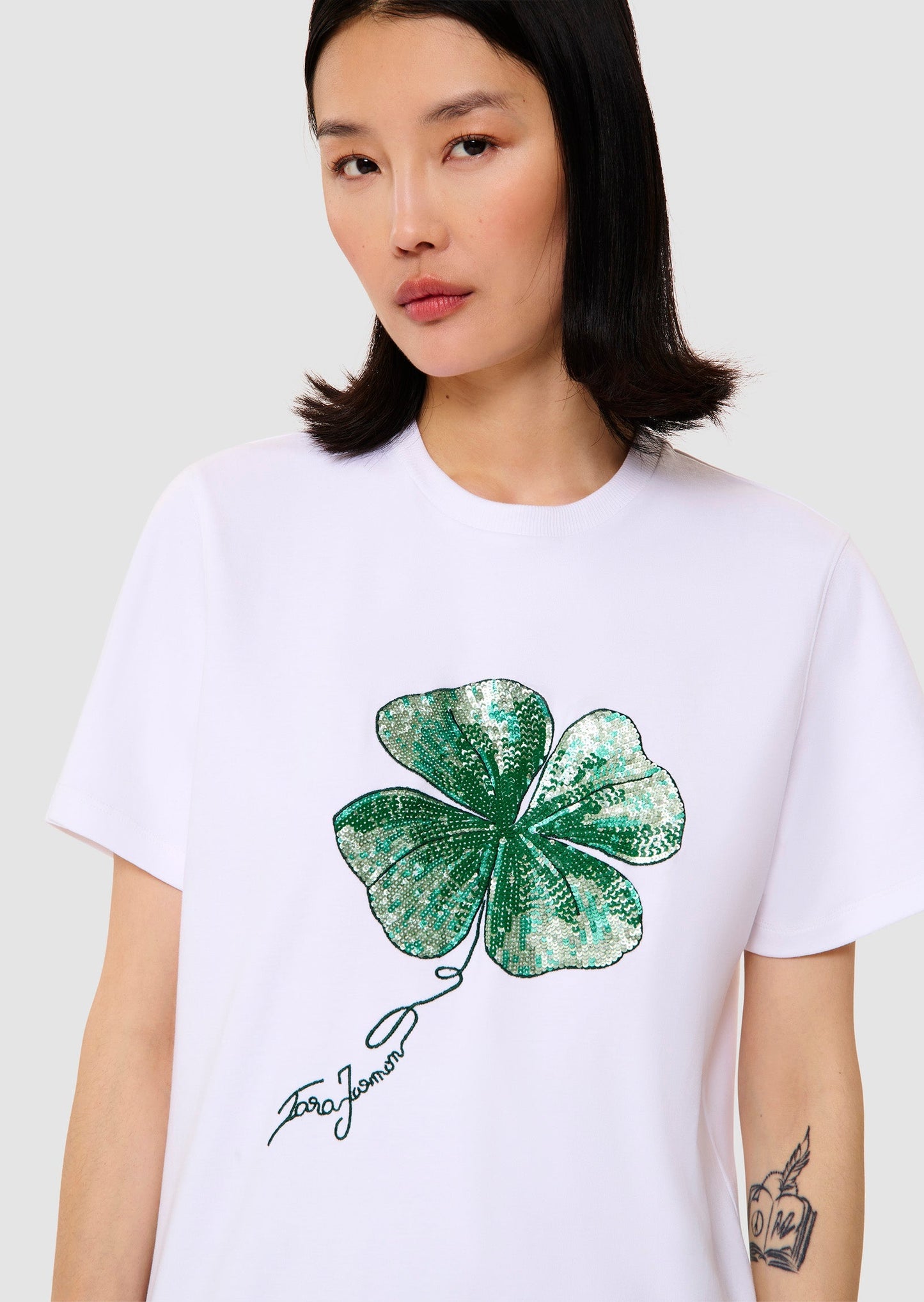 Taraclover white jersey t-shirt