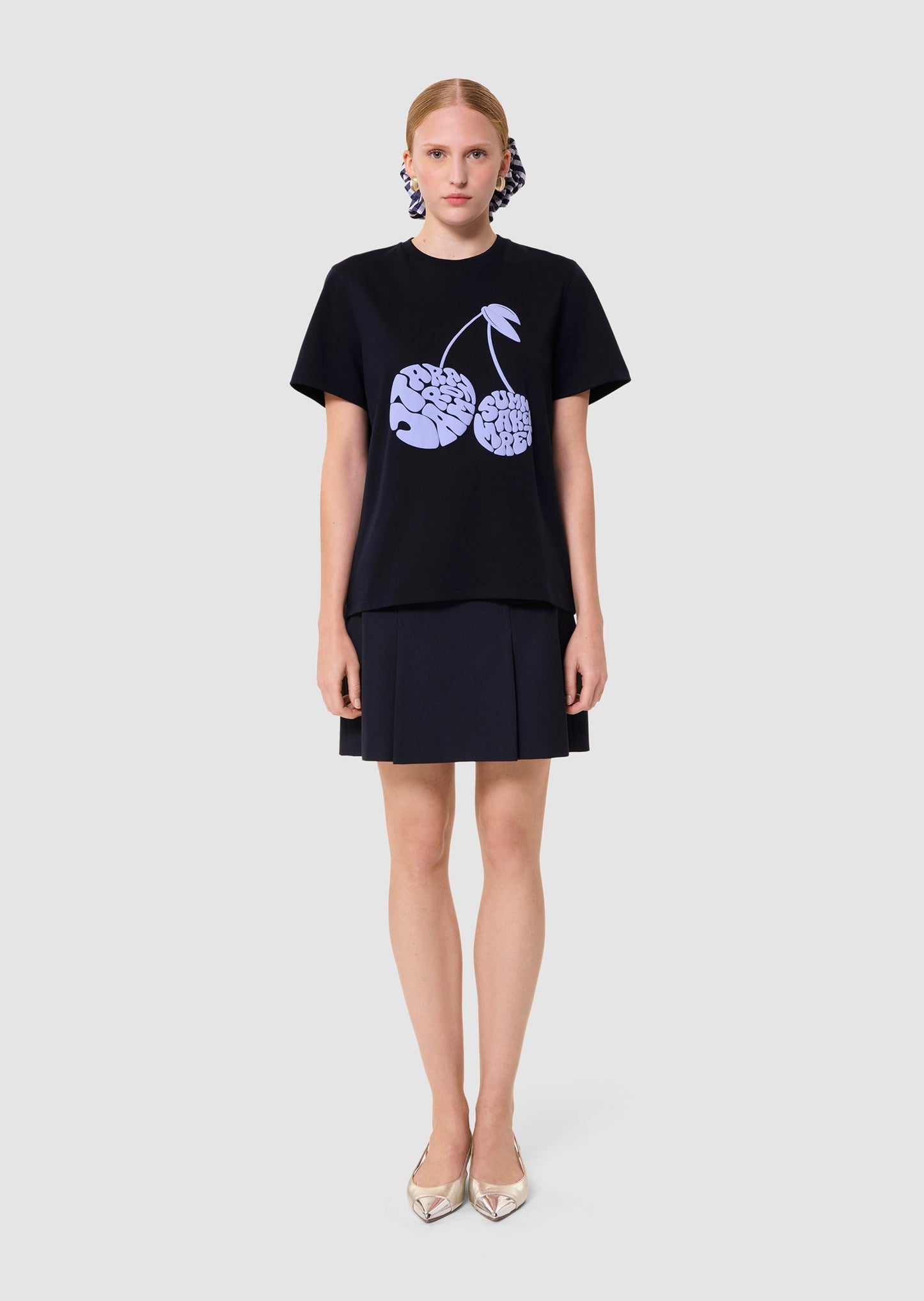 Tara Cherry Navy T-Shirt