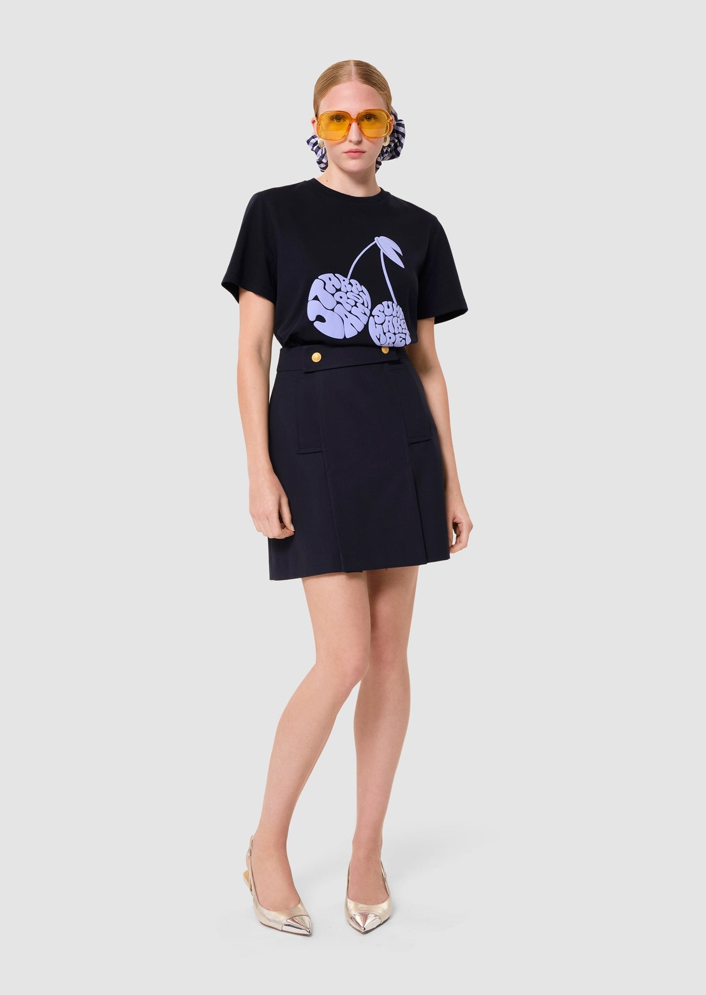Tara Cherry Navy T-Shirt