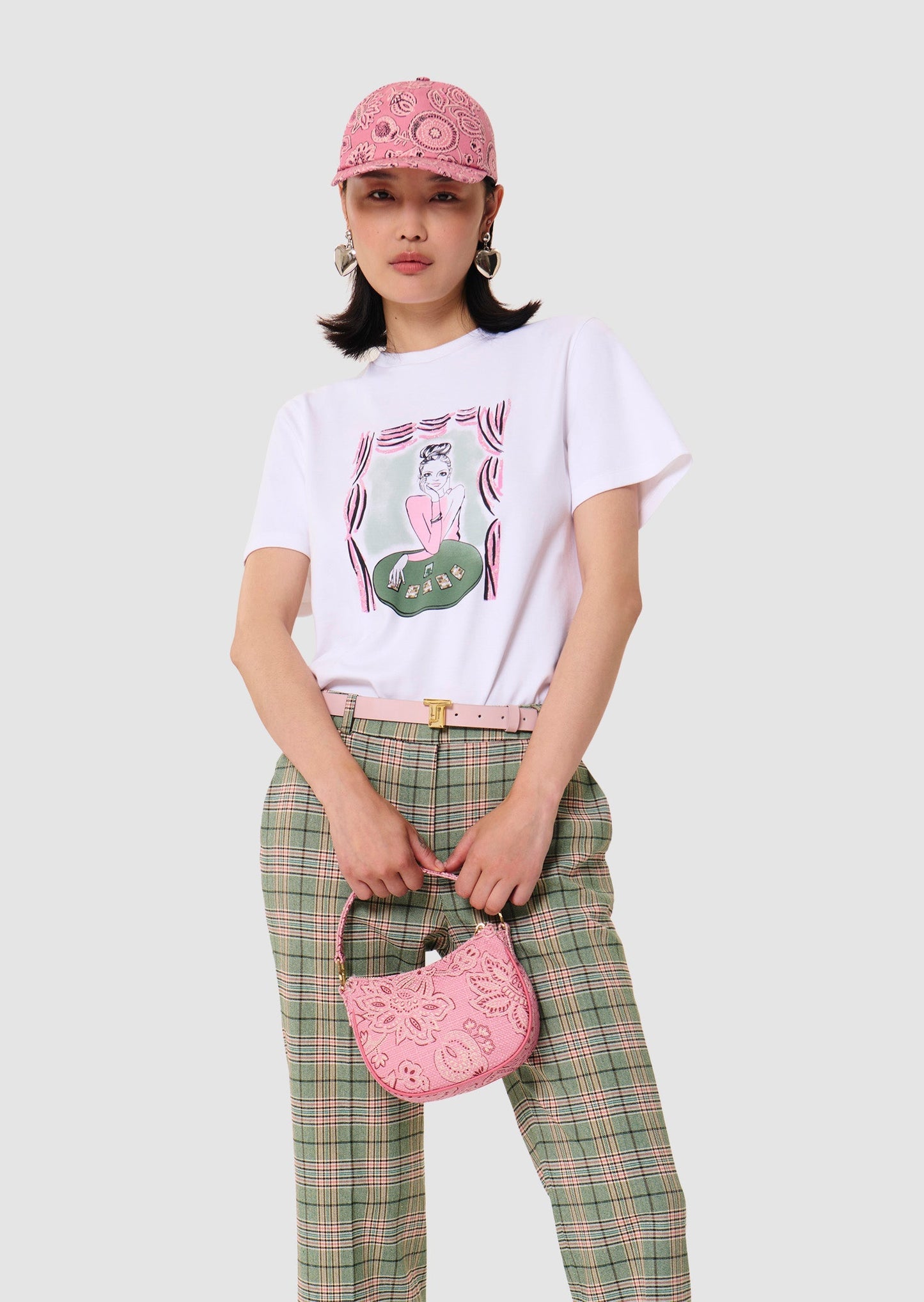 Taraluckylove white jersey t-shirt