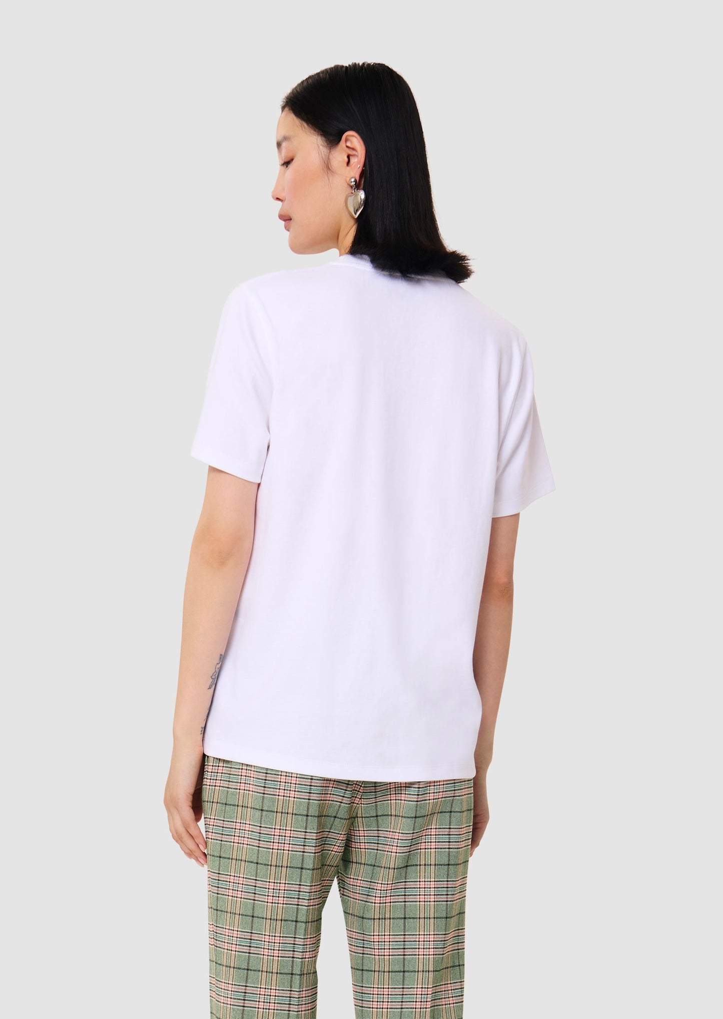 Taraluckylove white jersey t-shirt